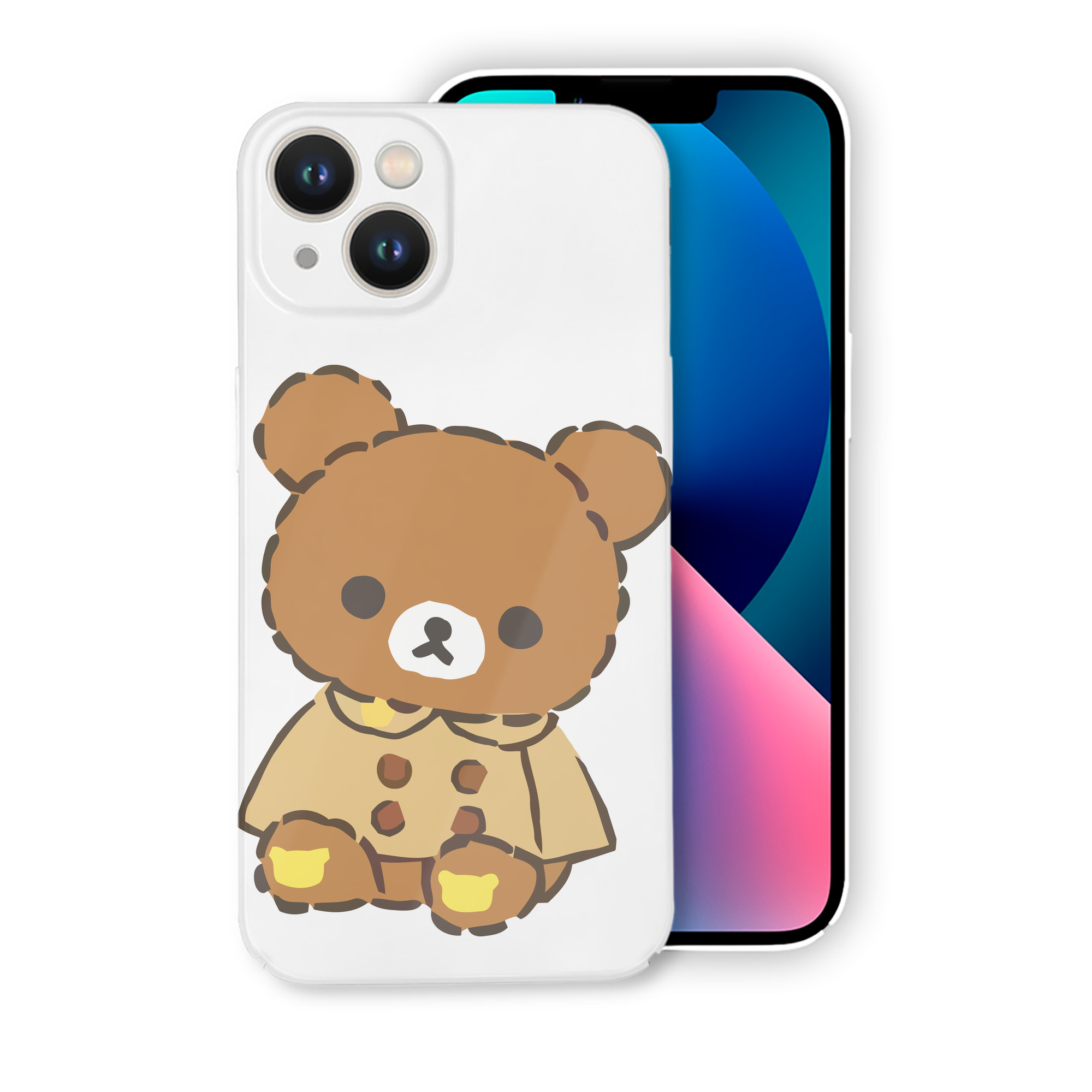 （画像用） リラックマ リラックマ キイロイトリ Rilakkuma Korilakkuma Kiiroitori 【iPhone 14シリーズ対応】ハードケース