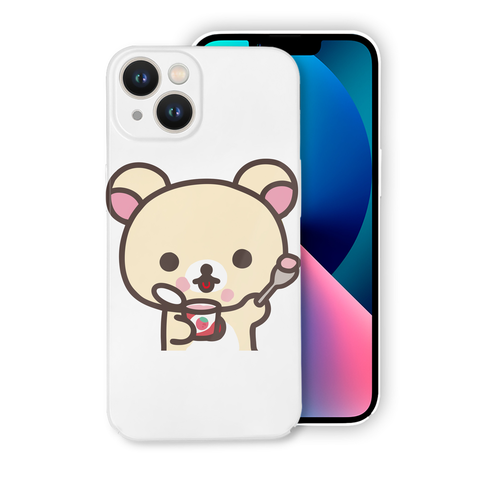 （画像用） リラックマ リラックマ キイロイトリ Rilakkuma Korilakkuma Kiiroitori 【iPhone 14シリーズ対応】ハードケース