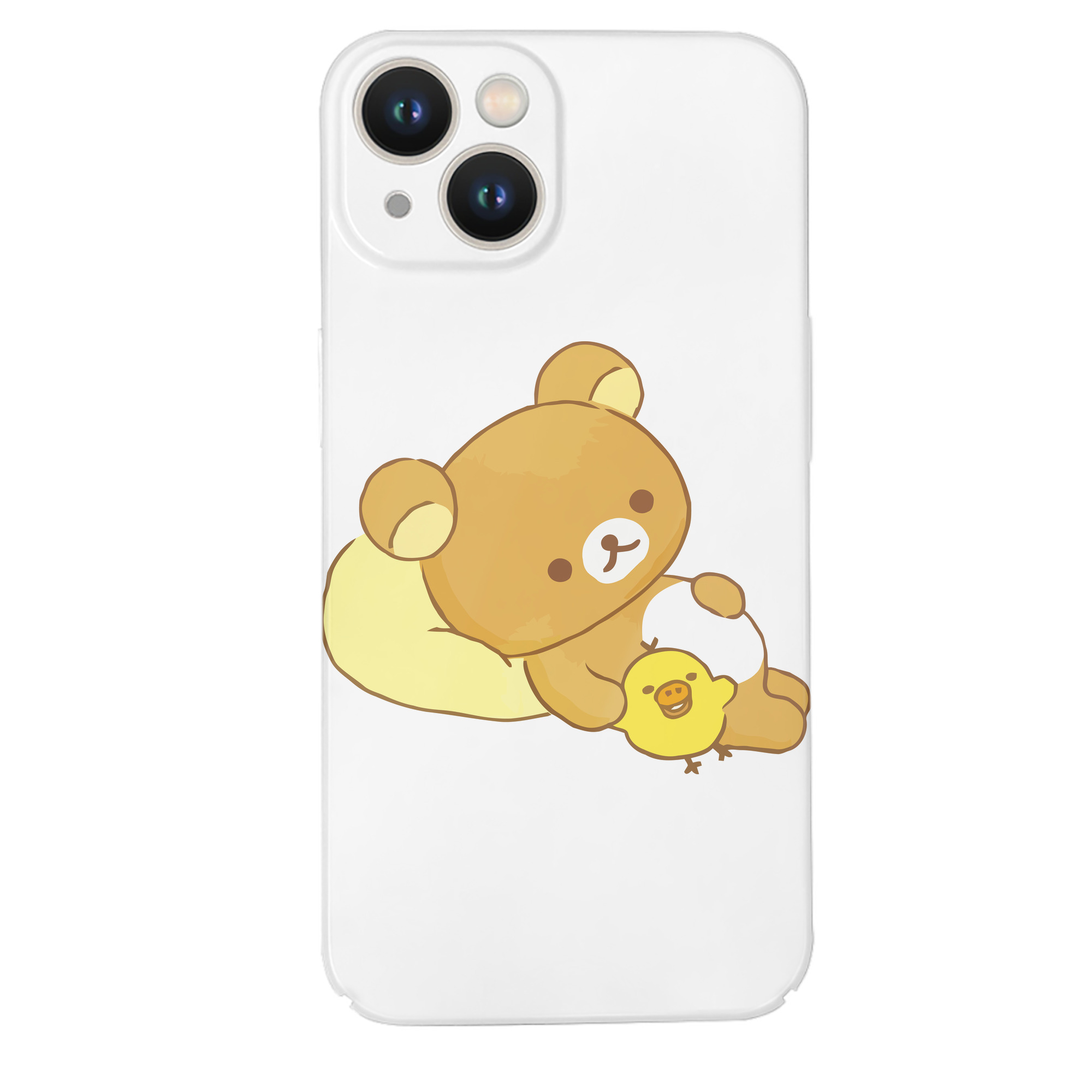 （画像用） リラックマ リラックマ キイロイトリ Rilakkuma Korilakkuma Kiiroitori 【iPhone 14シリーズ対応】ハードケース