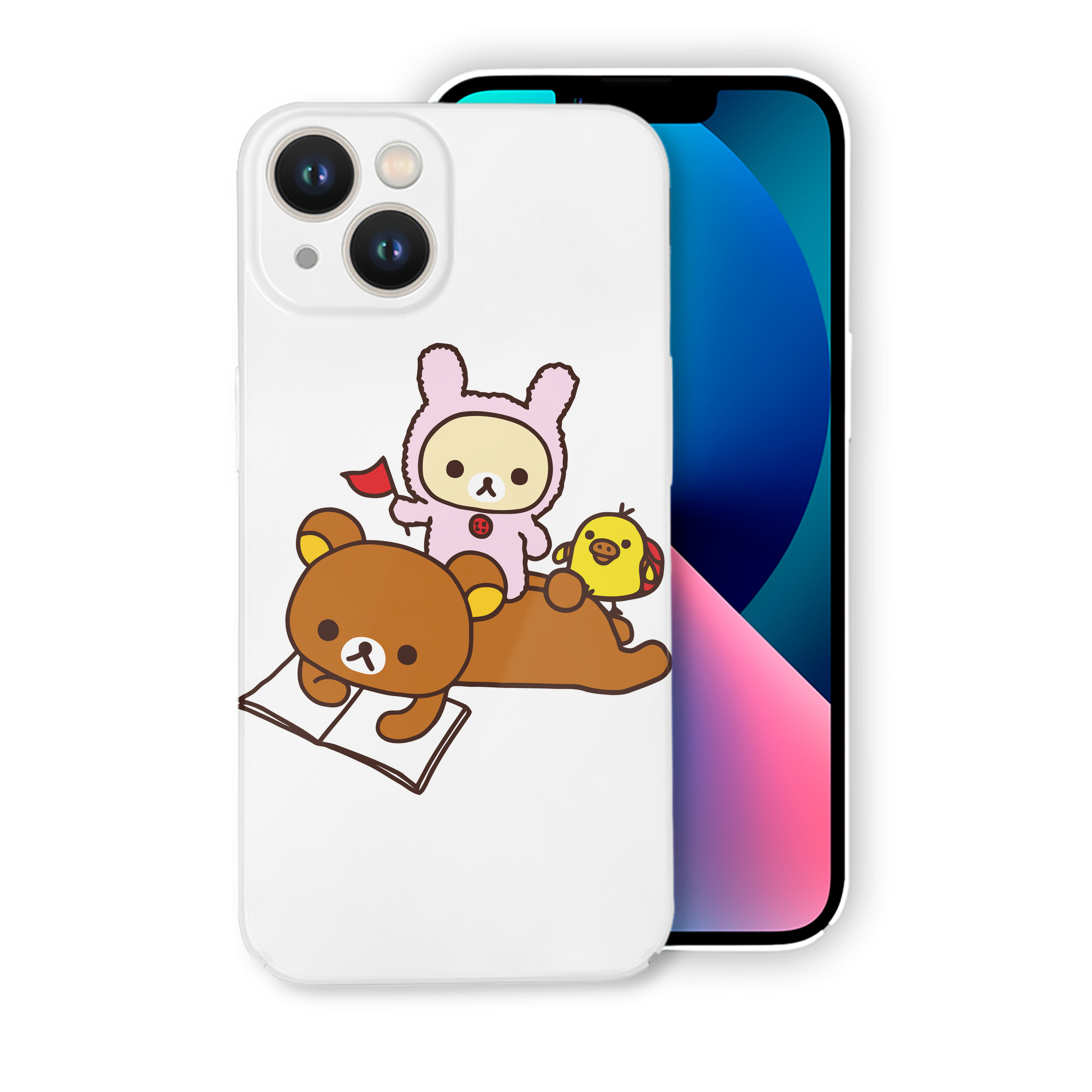 （画像用） リラックマ リラックマ キイロイトリ Rilakkuma Korilakkuma Kiiroitori 【iPhone 14シリーズ対応】ハードケース