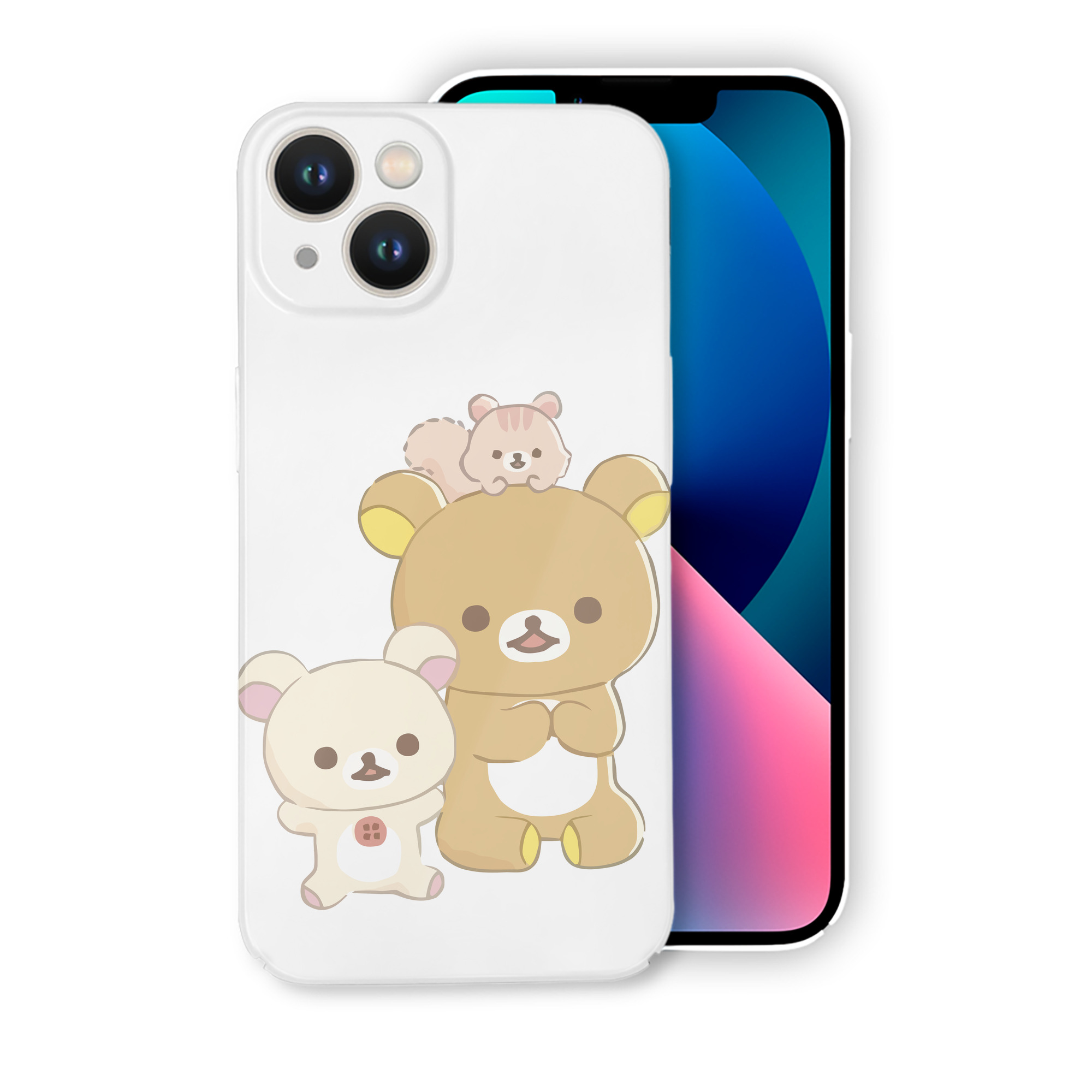 （画像用） リラックマ リラックマ キイロイトリ Rilakkuma Korilakkuma Kiiroitori 【iPhone 14シリーズ対応】ハードケース