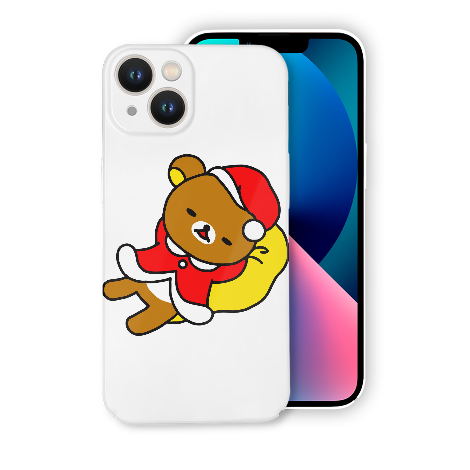 （画像用） リラックマ リラックマ キイロイトリ Rilakkuma Korilakkuma Kiiroitori 【iPhone 14シリーズ対応】ハードケース