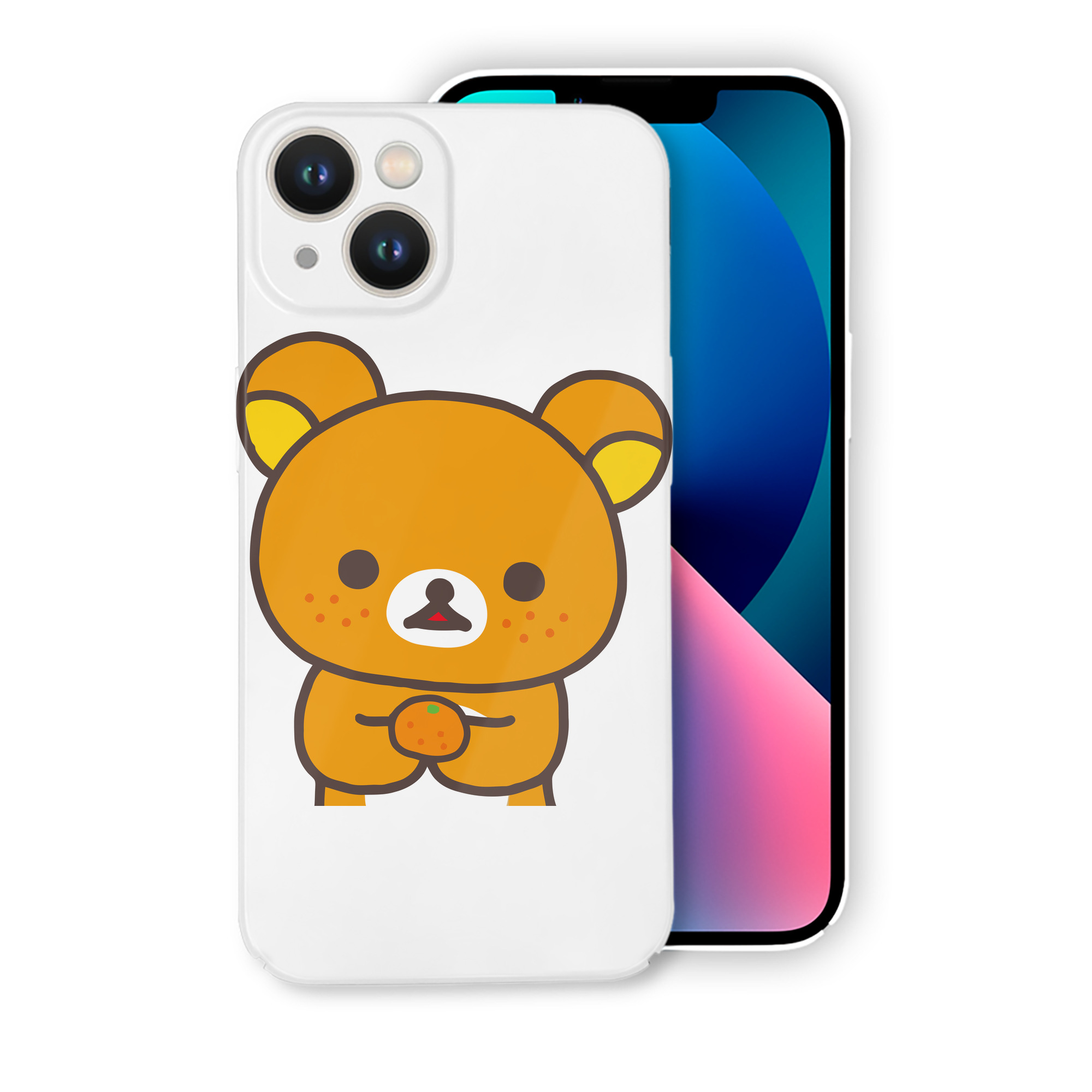 （画像用） リラックマ リラックマ キイロイトリ Rilakkuma Korilakkuma Kiiroitori 【iPhone 14シリーズ対応】ハードケース
