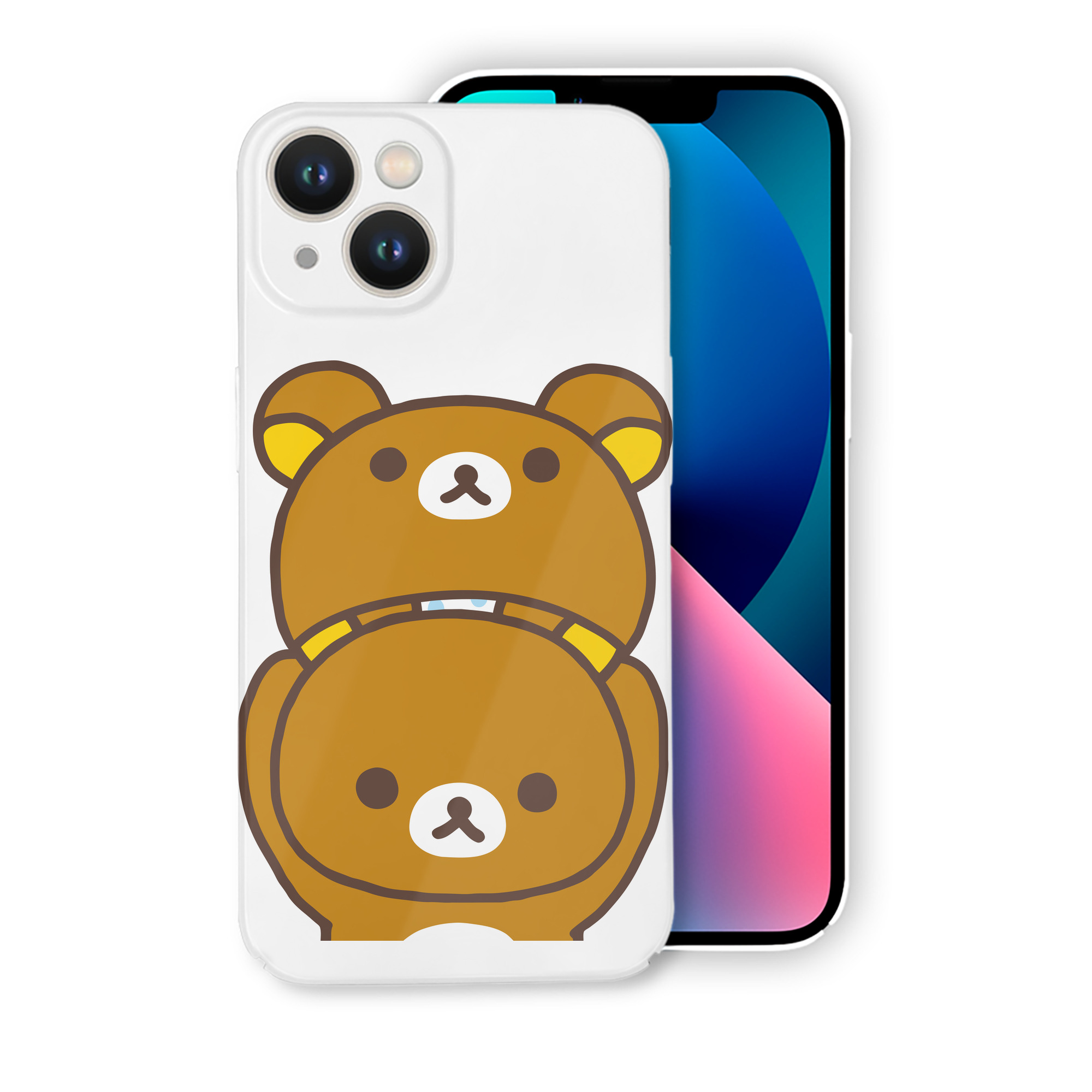 （画像用） リラックマ リラックマ キイロイトリ Rilakkuma Korilakkuma Kiiroitori 【iPhone 14シリーズ対応】ハードケース