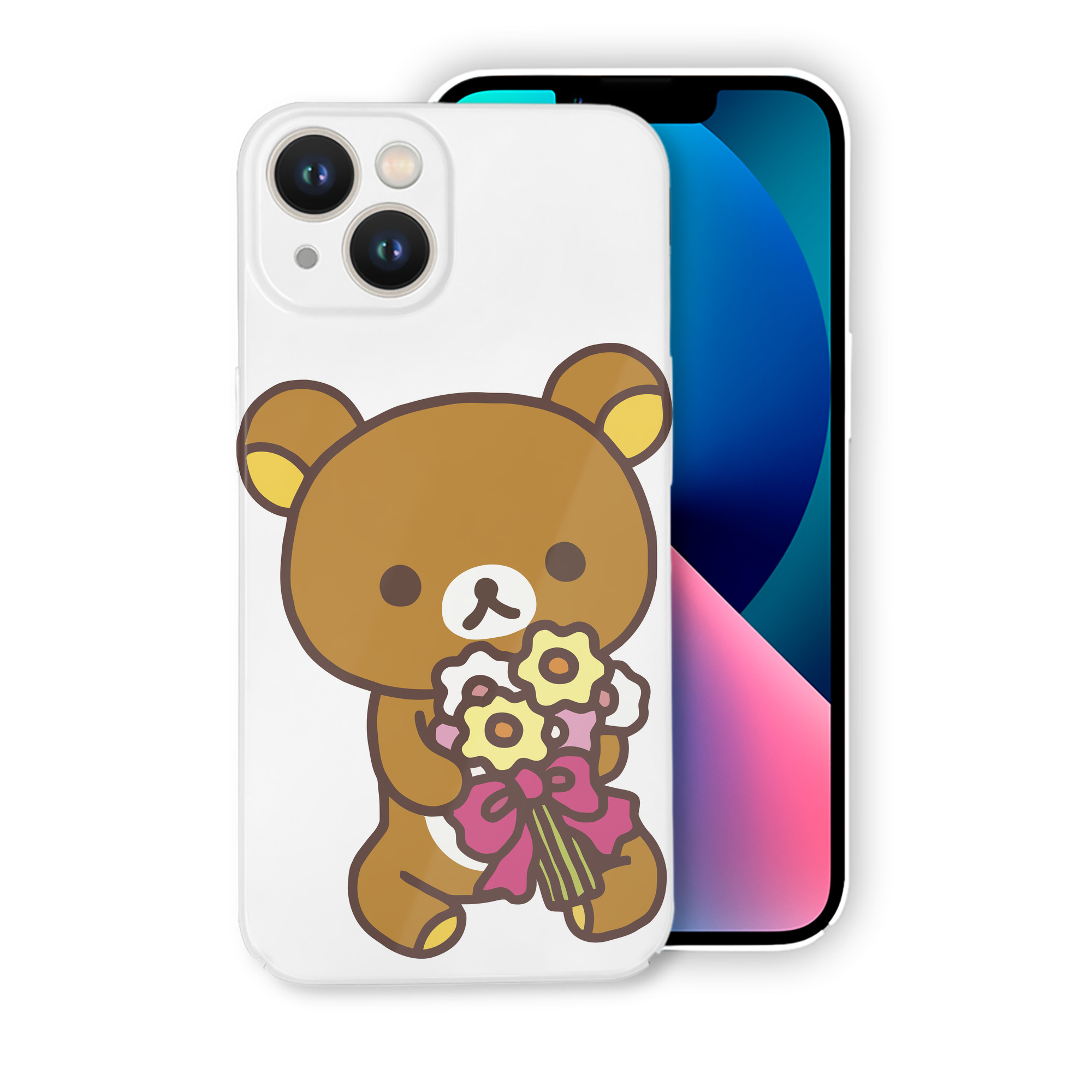 （画像用） リラックマ リラックマ キイロイトリ Rilakkuma Korilakkuma Kiiroitori 【iPhone 14シリーズ対応】ハードケース
