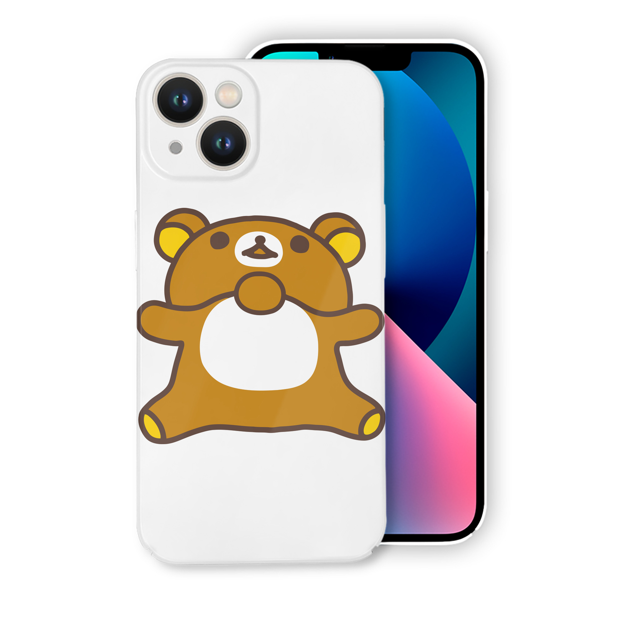 （画像用） リラックマ リラックマ キイロイトリ Rilakkuma Korilakkuma Kiiroitori 【iPhone 14シリーズ対応】ハードケース