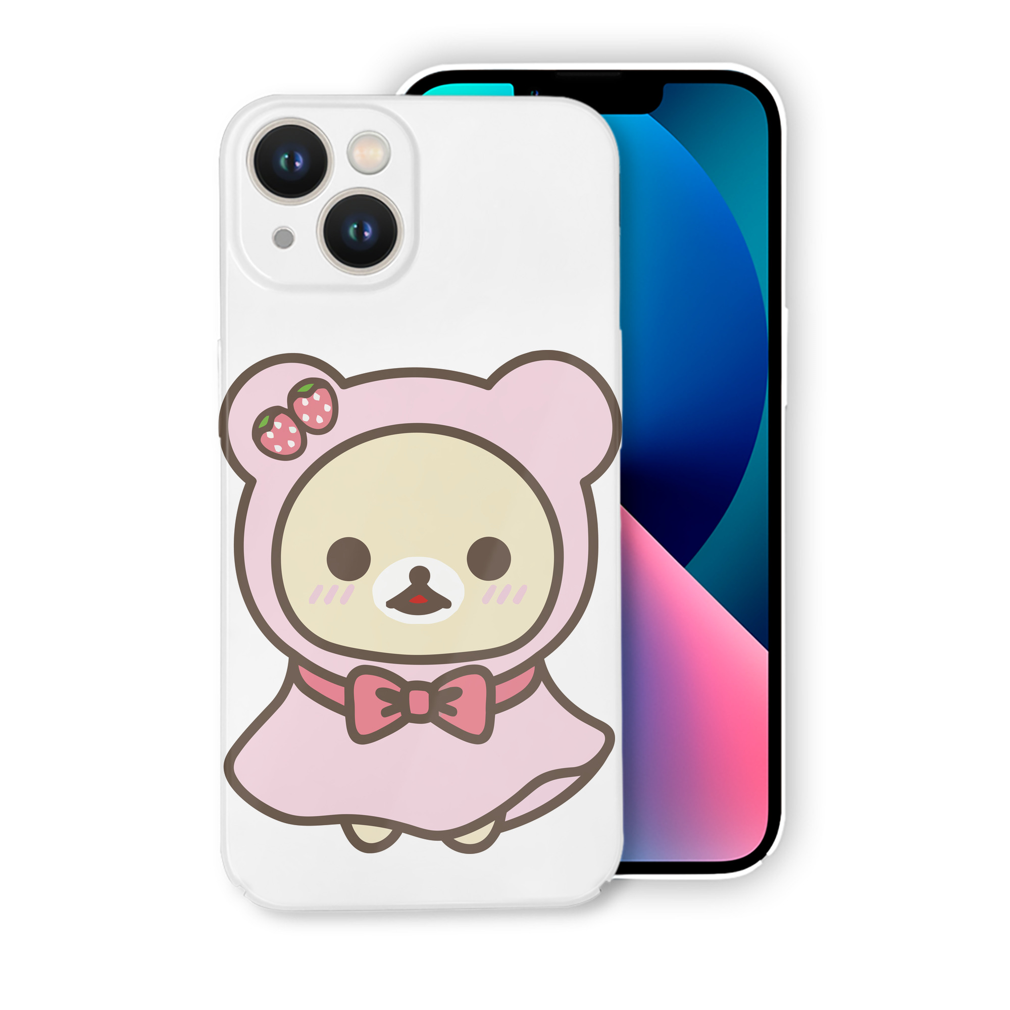 （画像用） リラックマ リラックマ キイロイトリ Rilakkuma Korilakkuma Kiiroitori 【iPhone 14シリーズ対応】ハードケース