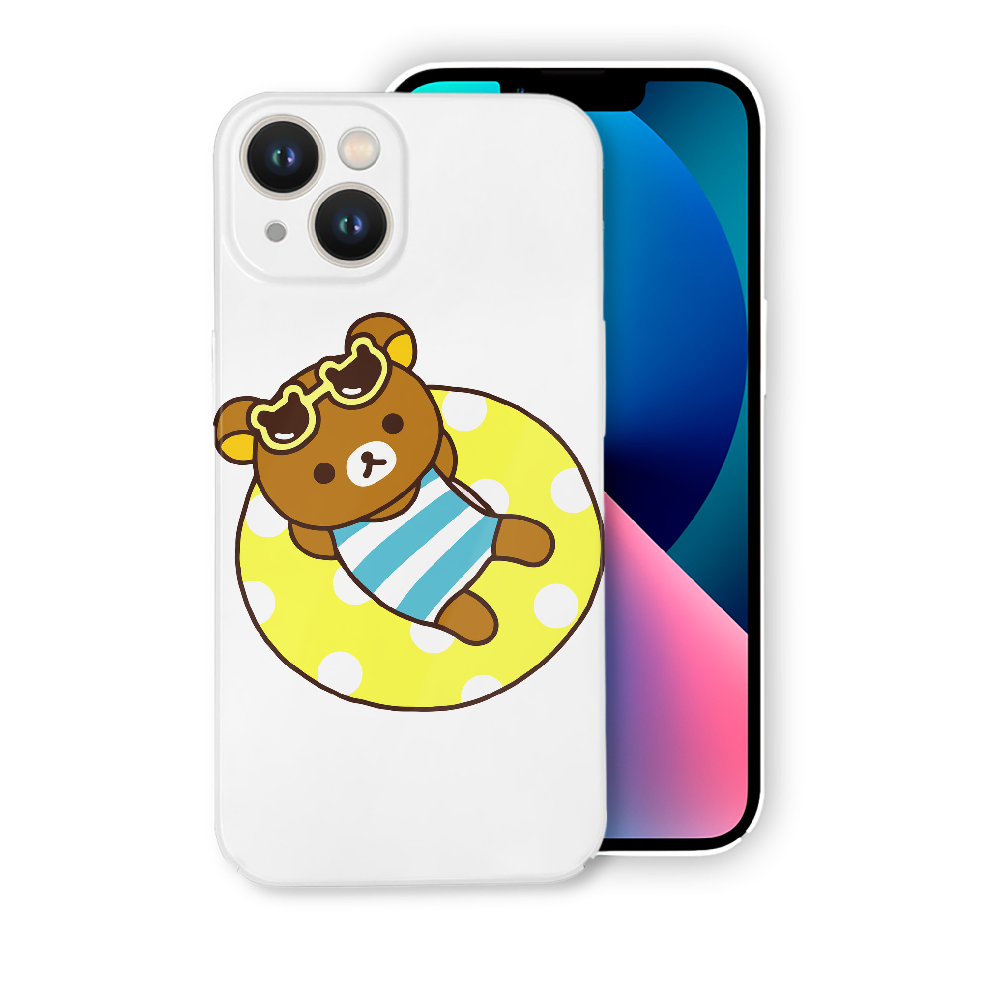 （画像用） リラックマ リラックマ キイロイトリ Rilakkuma Korilakkuma Kiiroitori 【iPhone 14シリーズ対応】ハードケース