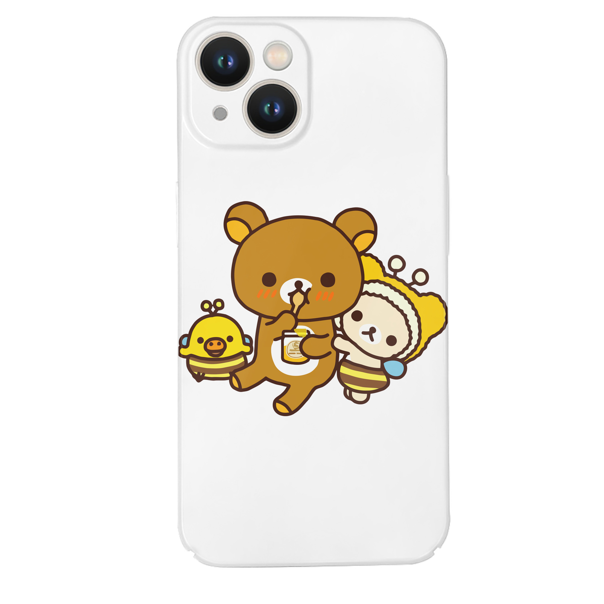 （画像用） リラックマ リラックマ キイロイトリ Rilakkuma Korilakkuma Kiiroitori 【iPhone 14シリーズ対応】ハードケース