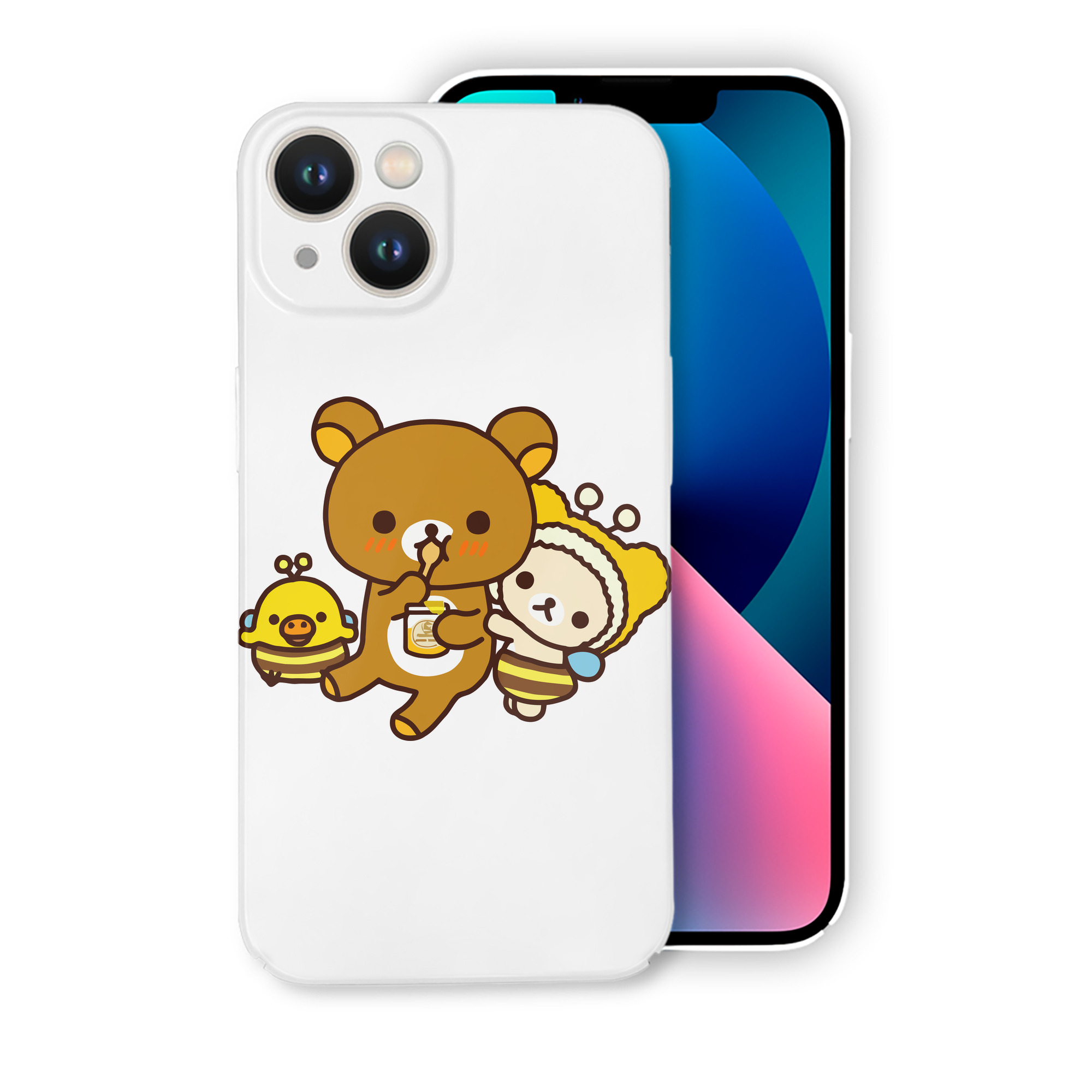 （画像用） リラックマ リラックマ キイロイトリ Rilakkuma Korilakkuma Kiiroitori 【iPhone 14シリーズ対応】ハードケース