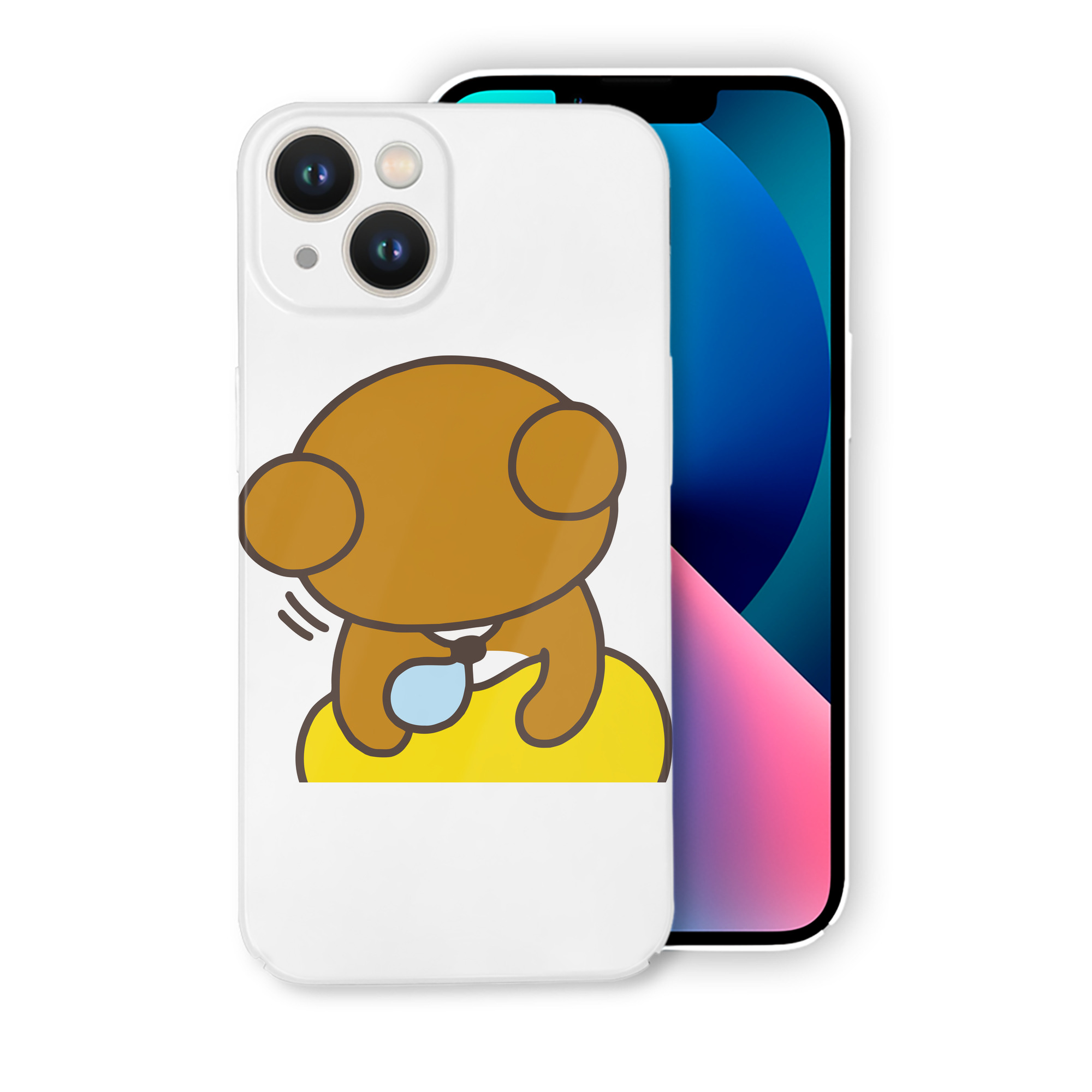 （画像用） リラックマ リラックマ キイロイトリ Rilakkuma Korilakkuma Kiiroitori 【iPhone 14シリーズ対応】ハードケース