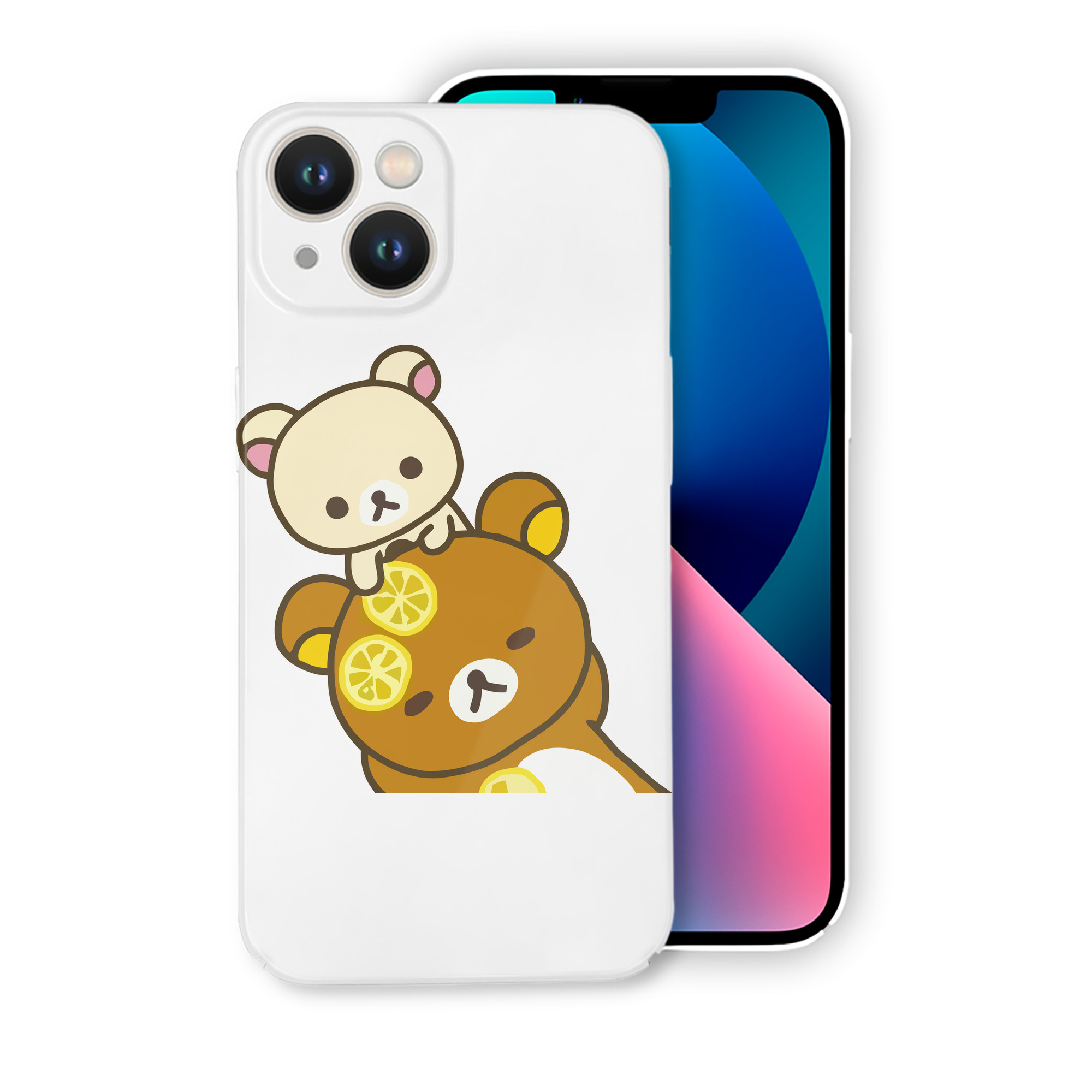 （画像用） リラックマ リラックマ キイロイトリ Rilakkuma Korilakkuma Kiiroitori 【iPhone 14シリーズ対応】ハードケース