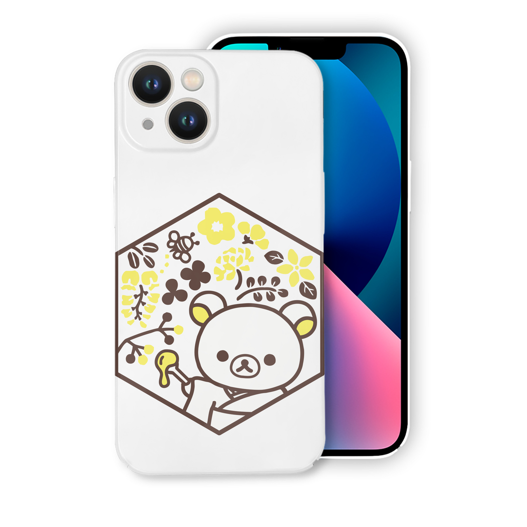 （画像用） リラックマ リラックマ キイロイトリ Rilakkuma Korilakkuma Kiiroitori 【iPhone 14シリーズ対応】ハードケース