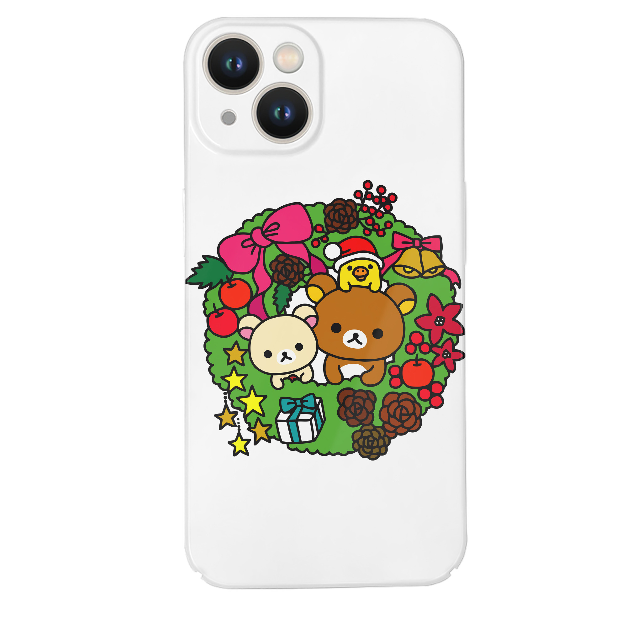 （画像用） リラックマ リラックマ キイロイトリ Rilakkuma Korilakkuma Kiiroitori 【iPhone 14シリーズ対応】ハードケース