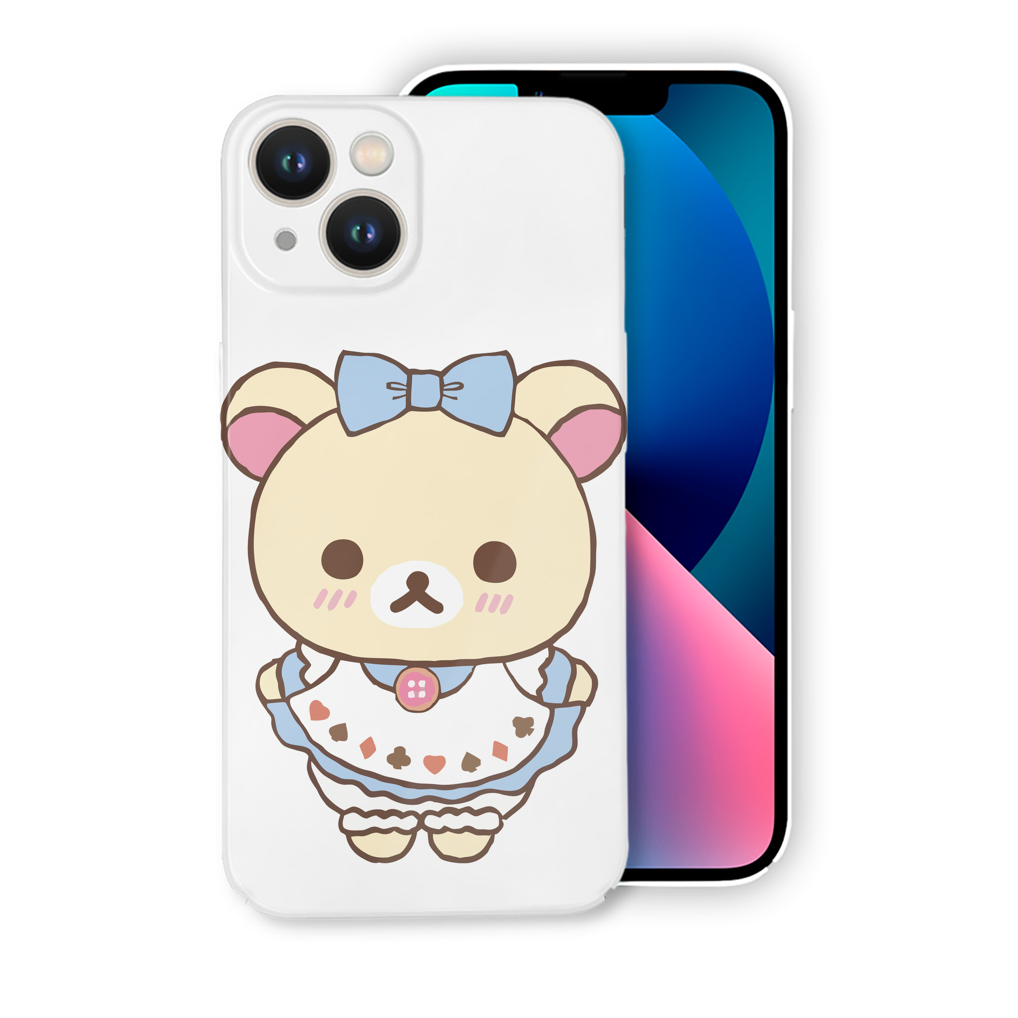 （画像用） リラックマ リラックマ キイロイトリ Rilakkuma Korilakkuma Kiiroitori 【iPhone 14シリーズ対応】ハードケース