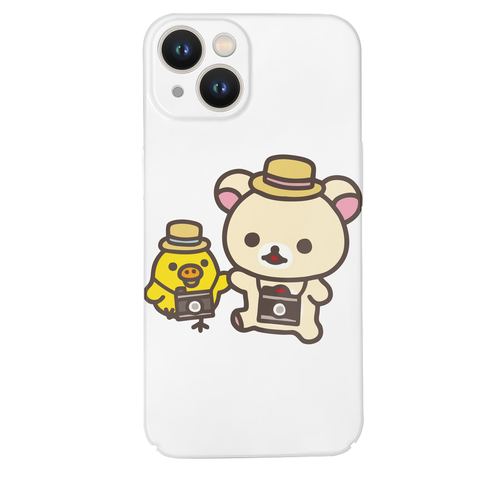 （画像用） リラックマ リラックマ キイロイトリ Rilakkuma Korilakkuma Kiiroitori 【iPhone 14シリーズ対応】ハードケース