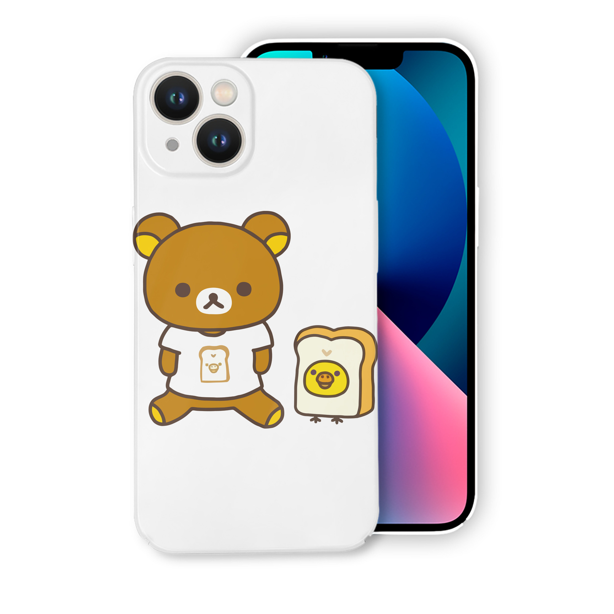 （画像用） リラックマ リラックマ キイロイトリ Rilakkuma Korilakkuma Kiiroitori 【iPhone 14シリーズ対応】ハードケース