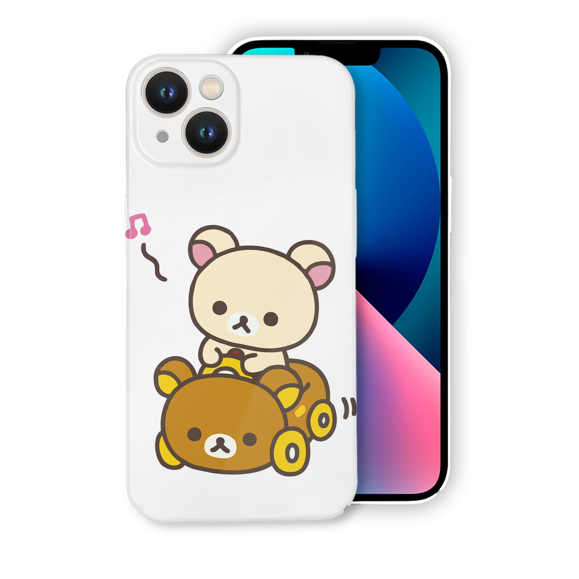 （画像用） リラックマ リラックマ キイロイトリ Rilakkuma Korilakkuma Kiiroitori 【iPhone 14シリーズ対応】ハードケース