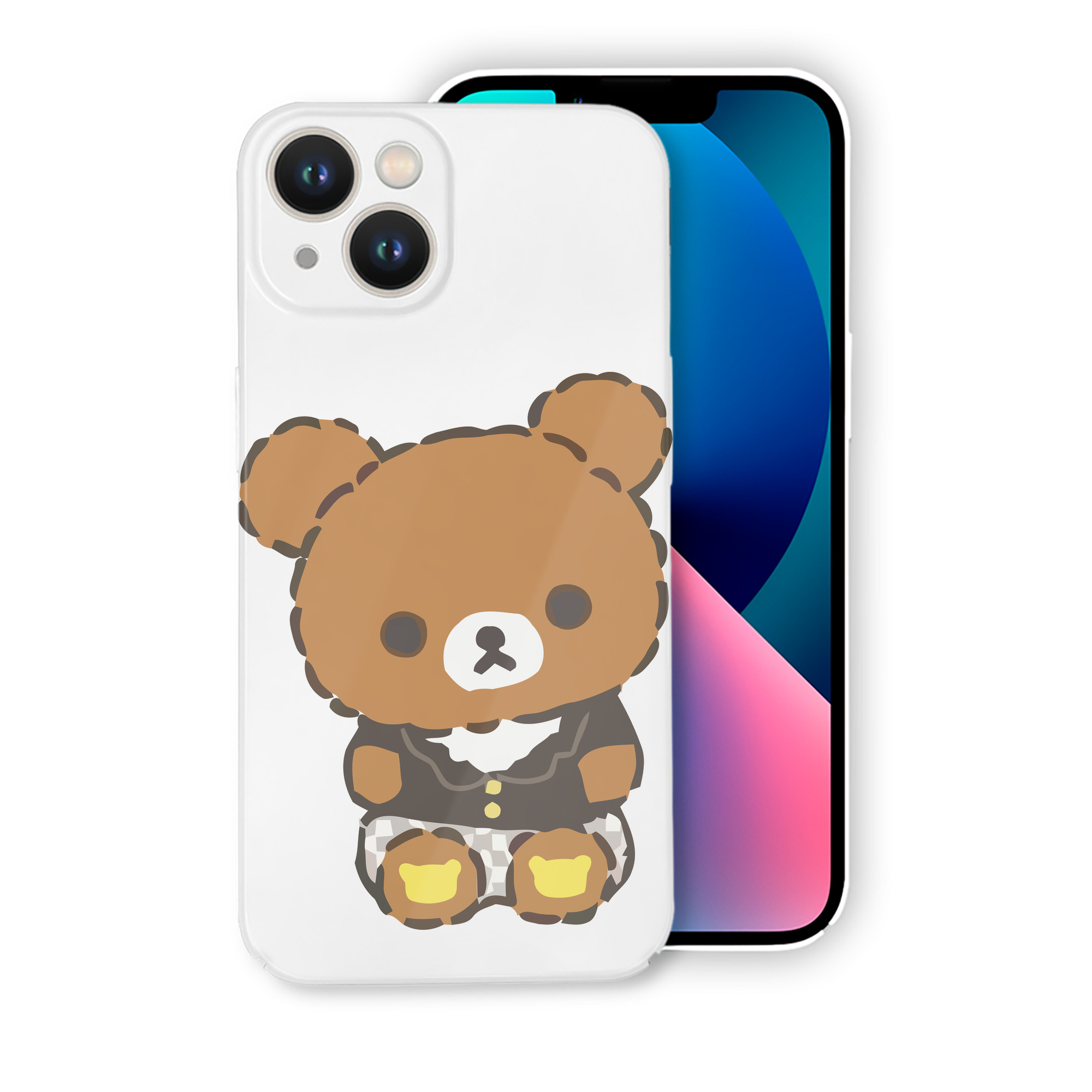 （画像用） リラックマ リラックマ キイロイトリ Rilakkuma Korilakkuma Kiiroitori 【iPhone 14シリーズ対応】ハードケース