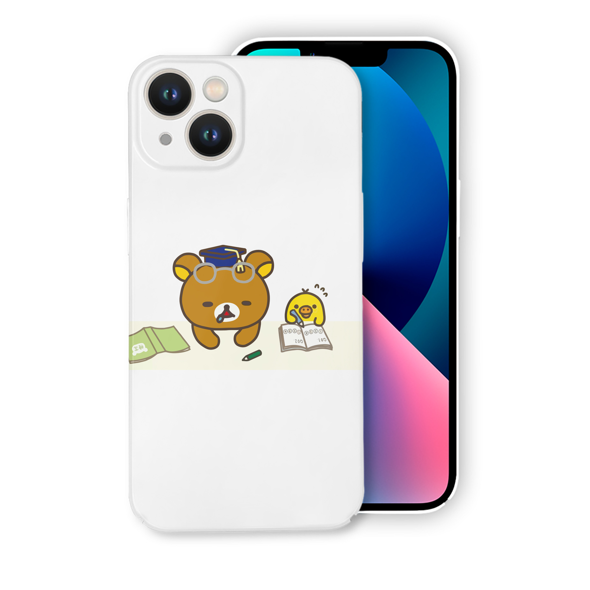 （画像用） リラックマ リラックマ キイロイトリ Rilakkuma Korilakkuma Kiiroitori 【iPhone 14シリーズ対応】ハードケース