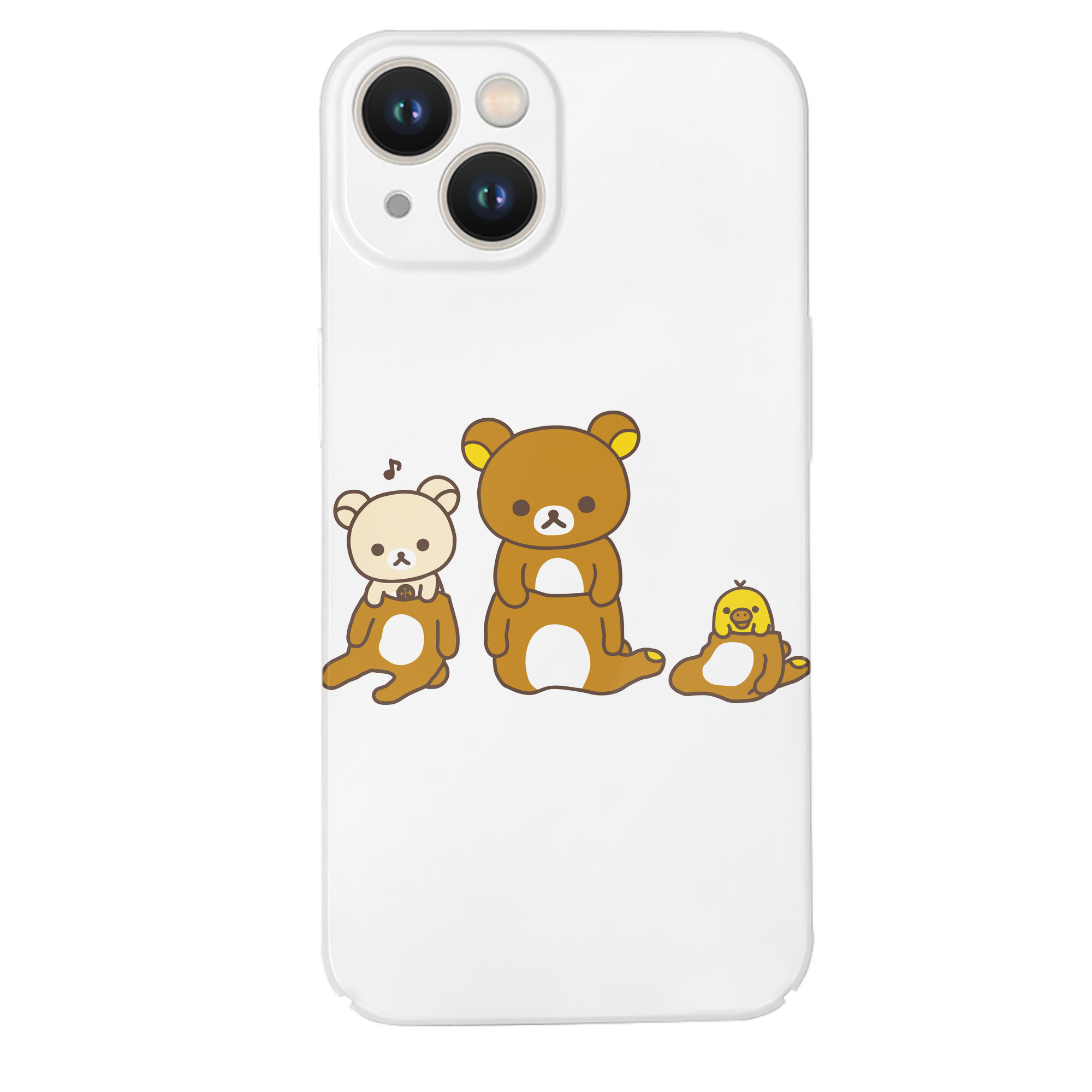 （画像用） リラックマ リラックマ キイロイトリ Rilakkuma Korilakkuma Kiiroitori 【iPhone 14シリーズ対応】ハードケース