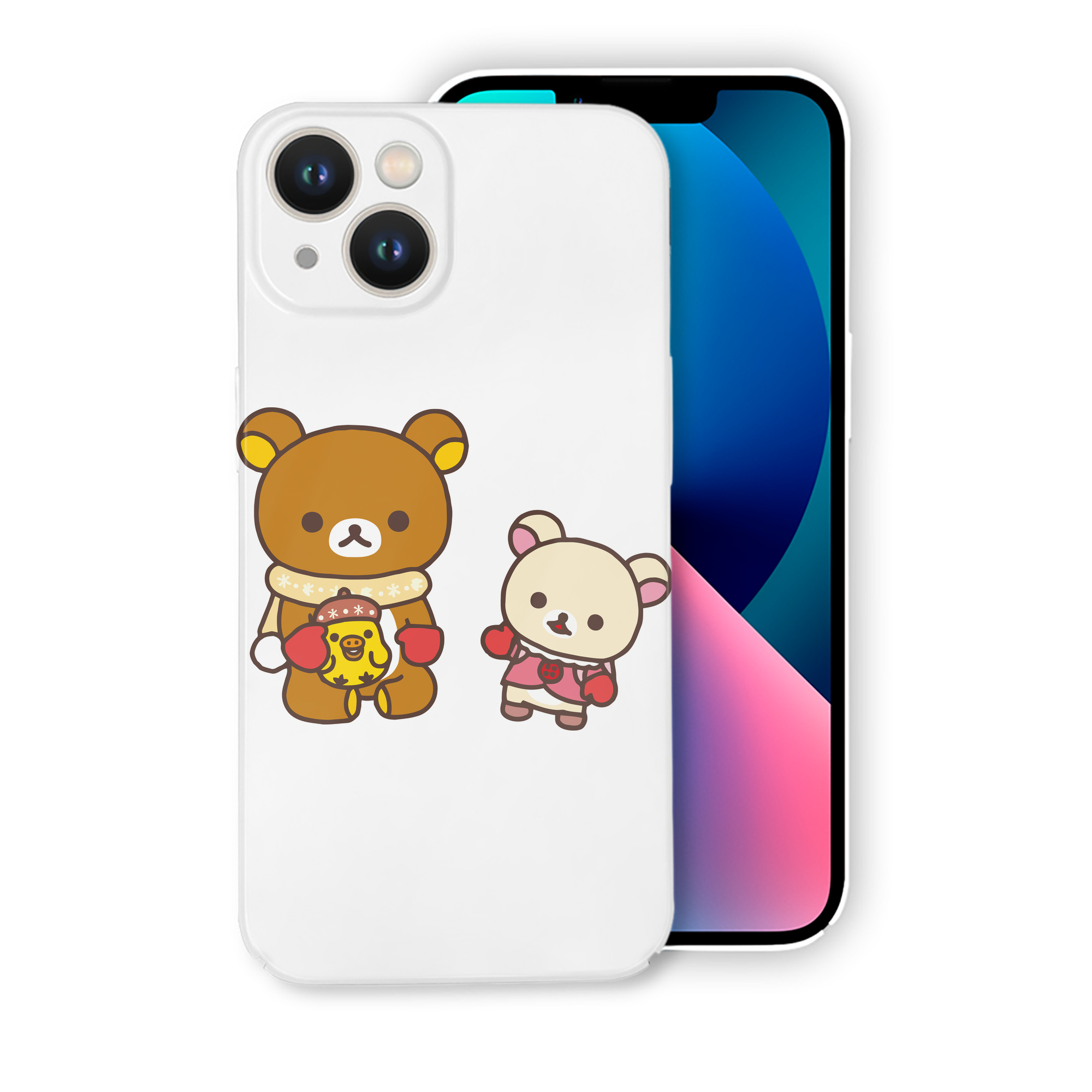 （画像用） リラックマ リラックマ キイロイトリ Rilakkuma Korilakkuma Kiiroitori 【iPhone 14シリーズ対応】ハードケース