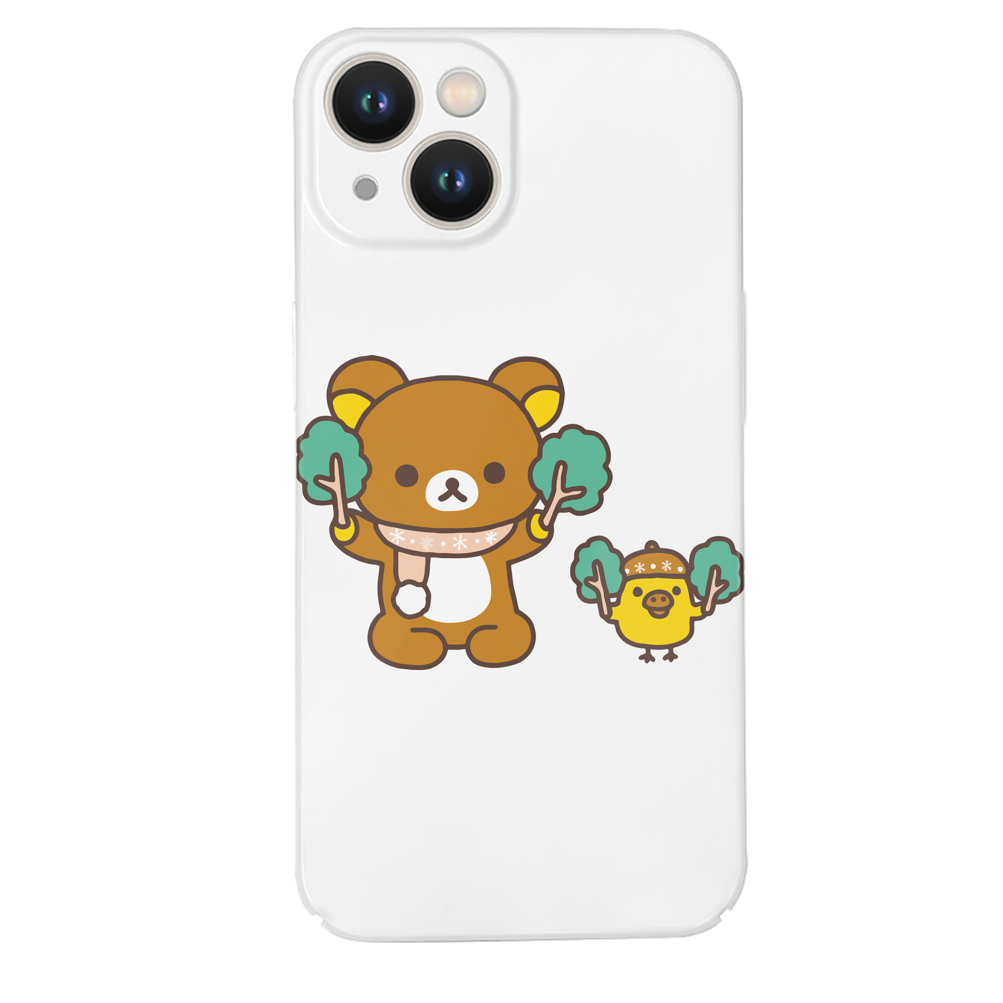 （画像用） リラックマ リラックマ キイロイトリ Rilakkuma Korilakkuma Kiiroitori 【iPhone 14シリーズ対応】ハードケース