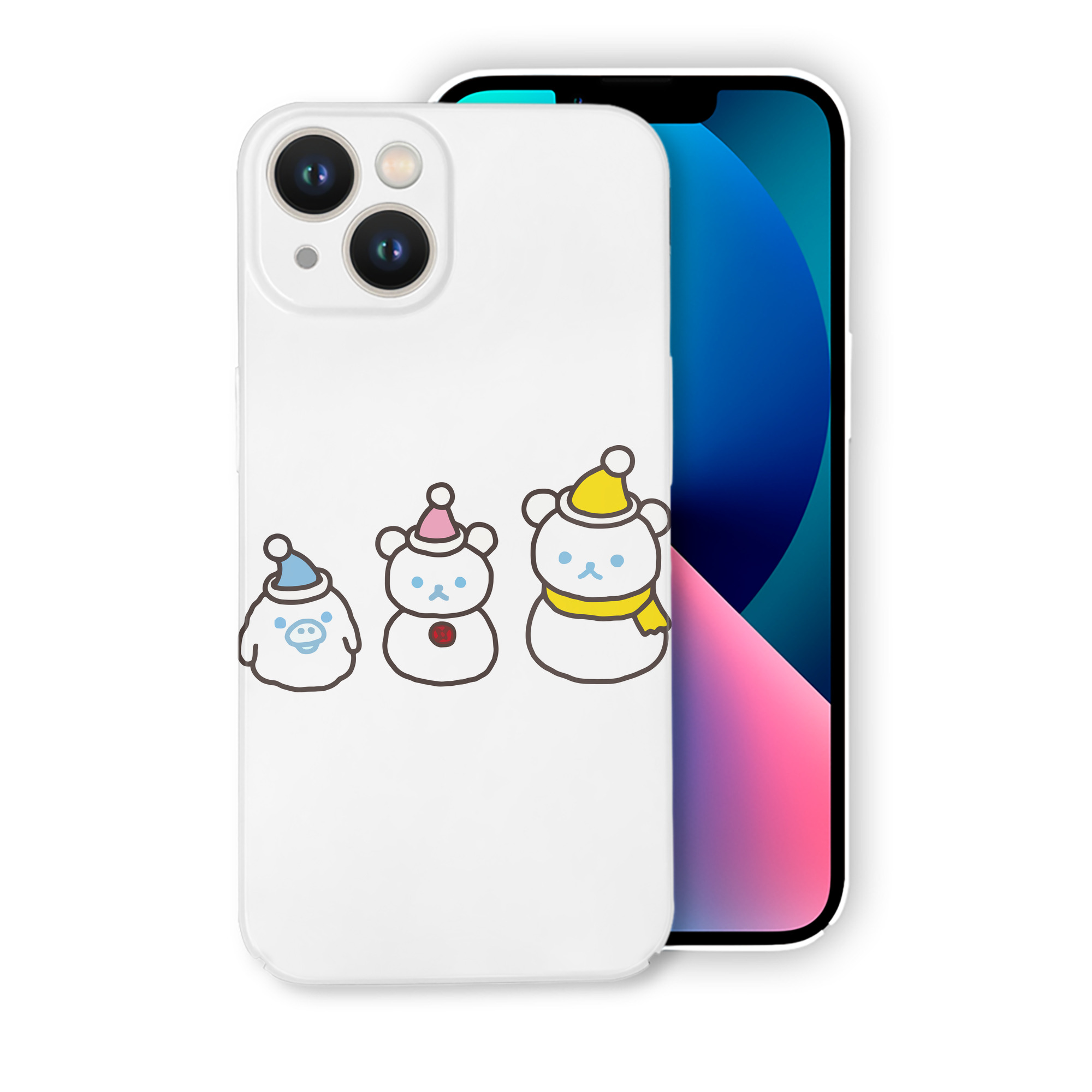 （画像用） リラックマ リラックマ キイロイトリ Rilakkuma Korilakkuma Kiiroitori 【iPhone 14シリーズ対応】ハードケース