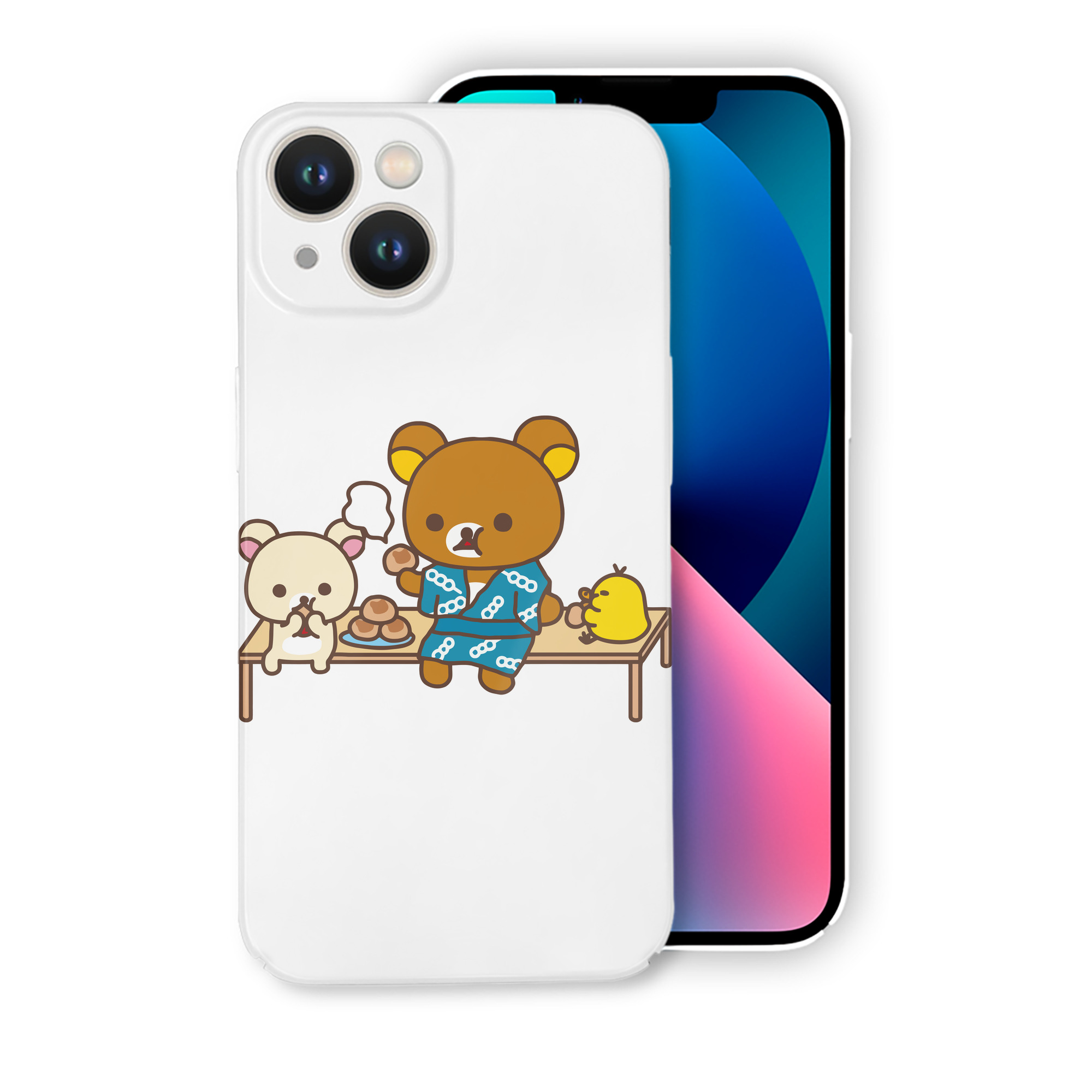 （画像用） リラックマ リラックマ キイロイトリ Rilakkuma Korilakkuma Kiiroitori 【iPhone 14シリーズ対応】ハードケース