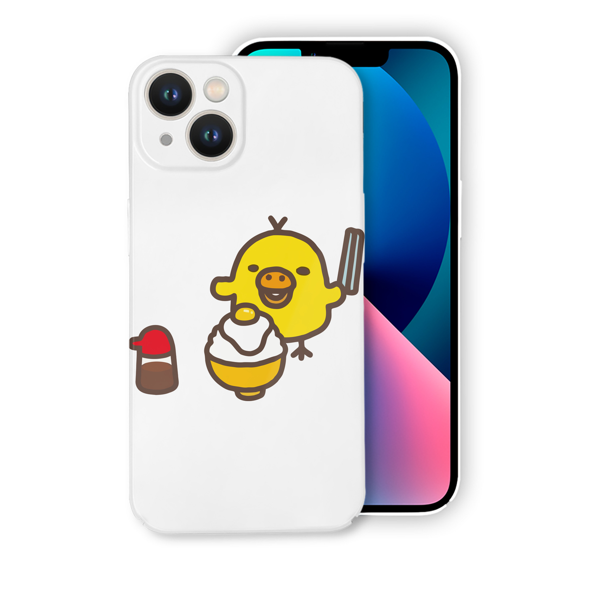 （画像用） リラックマ リラックマ キイロイトリ Rilakkuma Korilakkuma Kiiroitori 【iPhone 14シリーズ対応】ハードケース