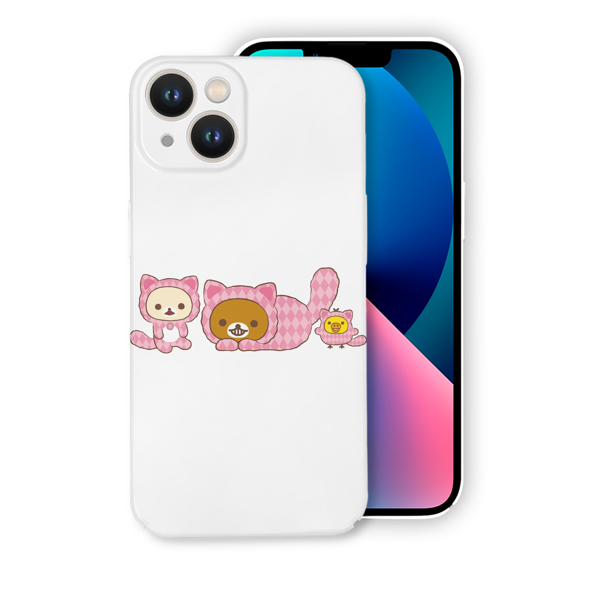 （画像用） リラックマ リラックマ キイロイトリ Rilakkuma Korilakkuma Kiiroitori 【iPhone 14シリーズ対応】ハードケース