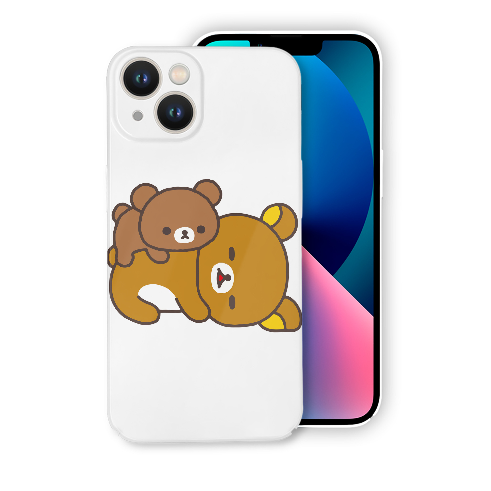 （画像用） リラックマ リラックマ キイロイトリ Rilakkuma Korilakkuma Kiiroitori 【iPhone 14シリーズ対応】ハードケース