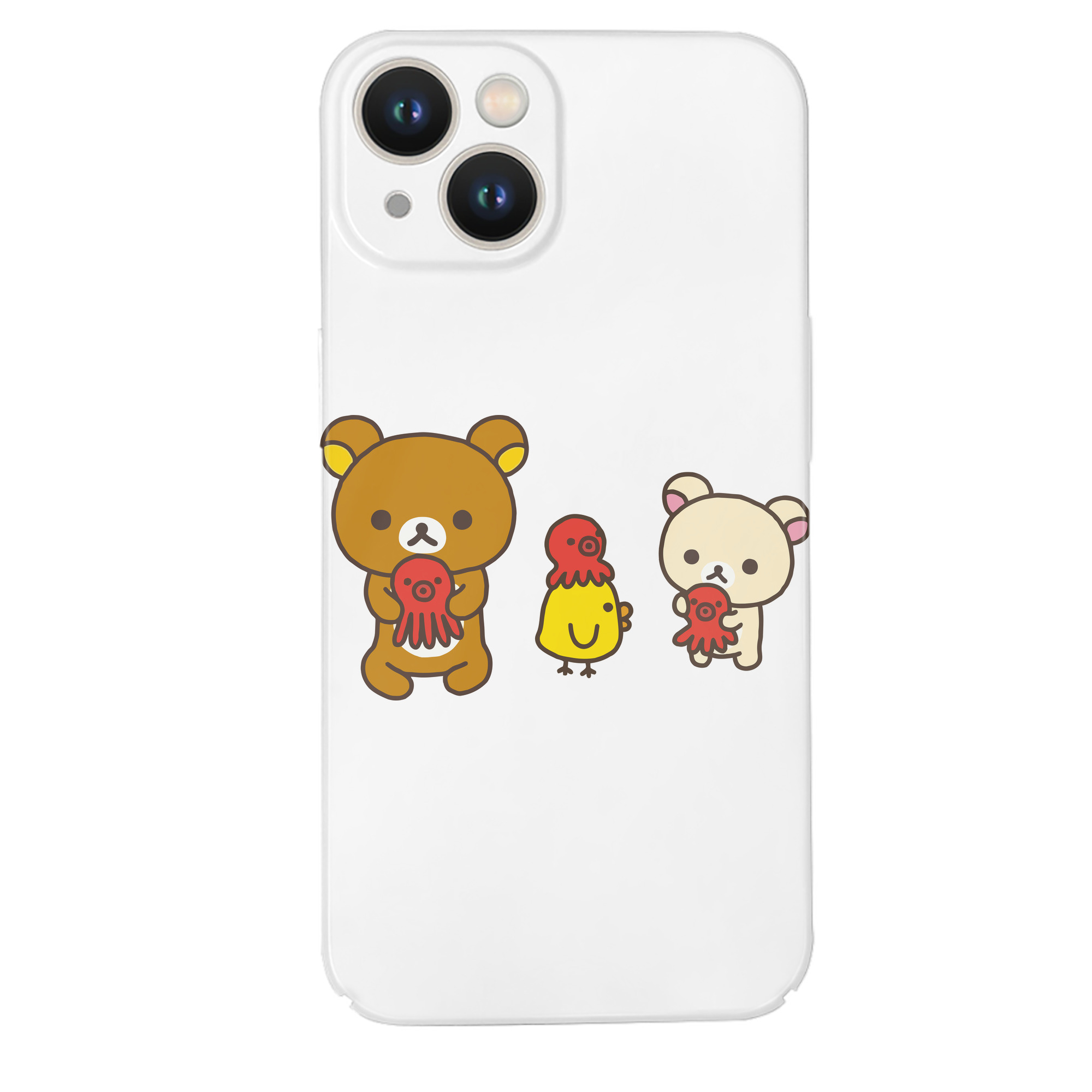 （画像用） リラックマ リラックマ キイロイトリ Rilakkuma Korilakkuma Kiiroitori 【iPhone 14シリーズ対応】ハードケース