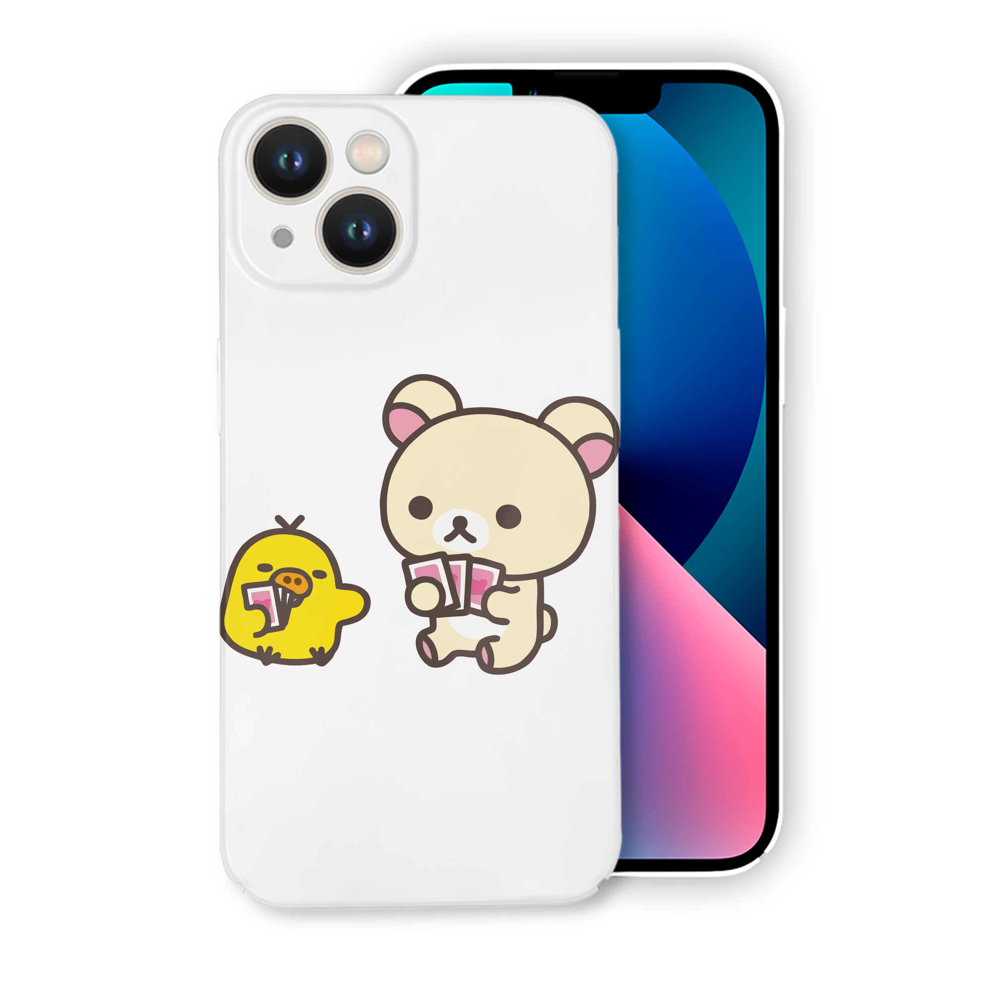 （画像用） リラックマ リラックマ キイロイトリ Rilakkuma Korilakkuma Kiiroitori 【iPhone 14シリーズ対応】ハードケース