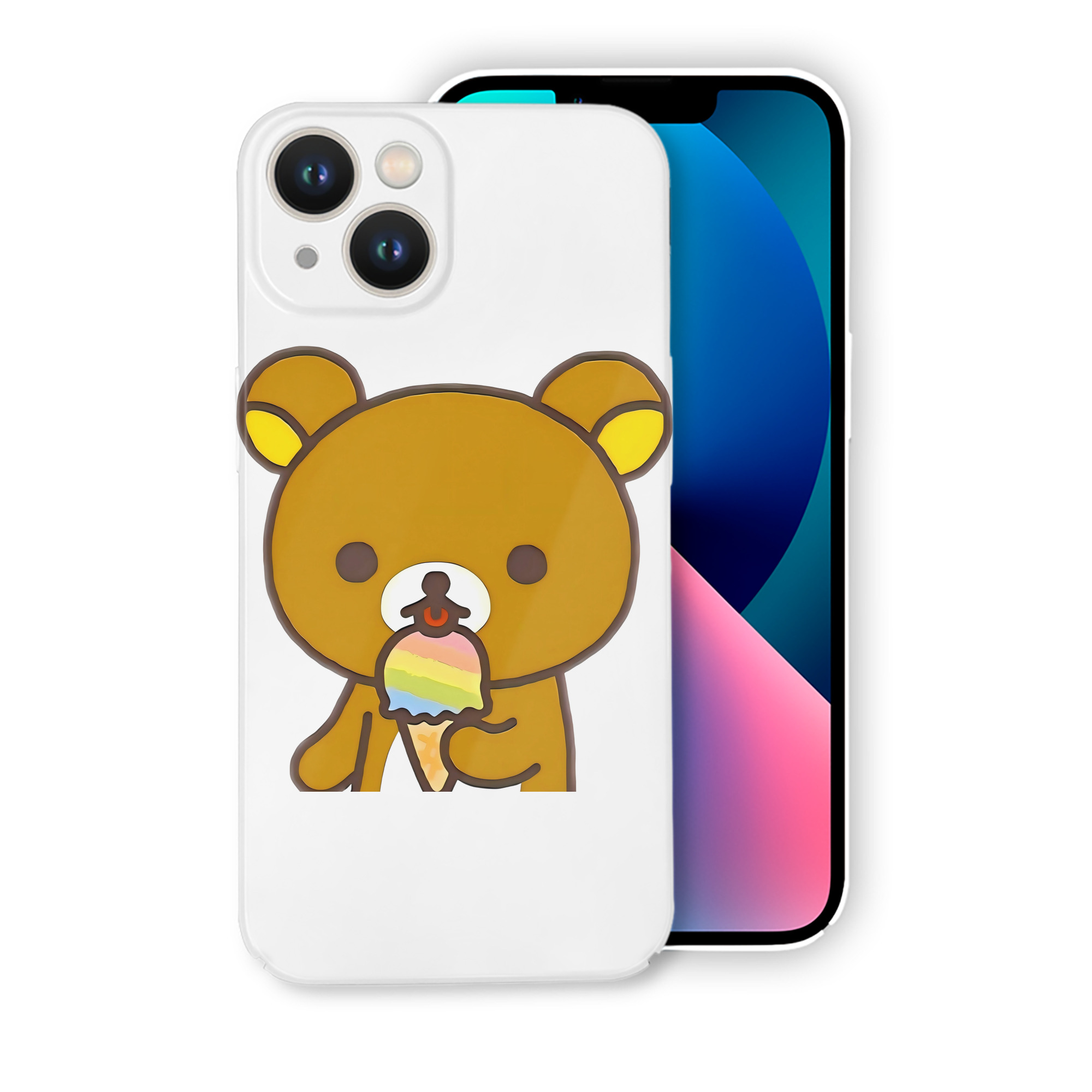 （画像用） リラックマ リラックマ キイロイトリ Rilakkuma Korilakkuma Kiiroitori 【iPhone 14シリーズ対応】ハードケース