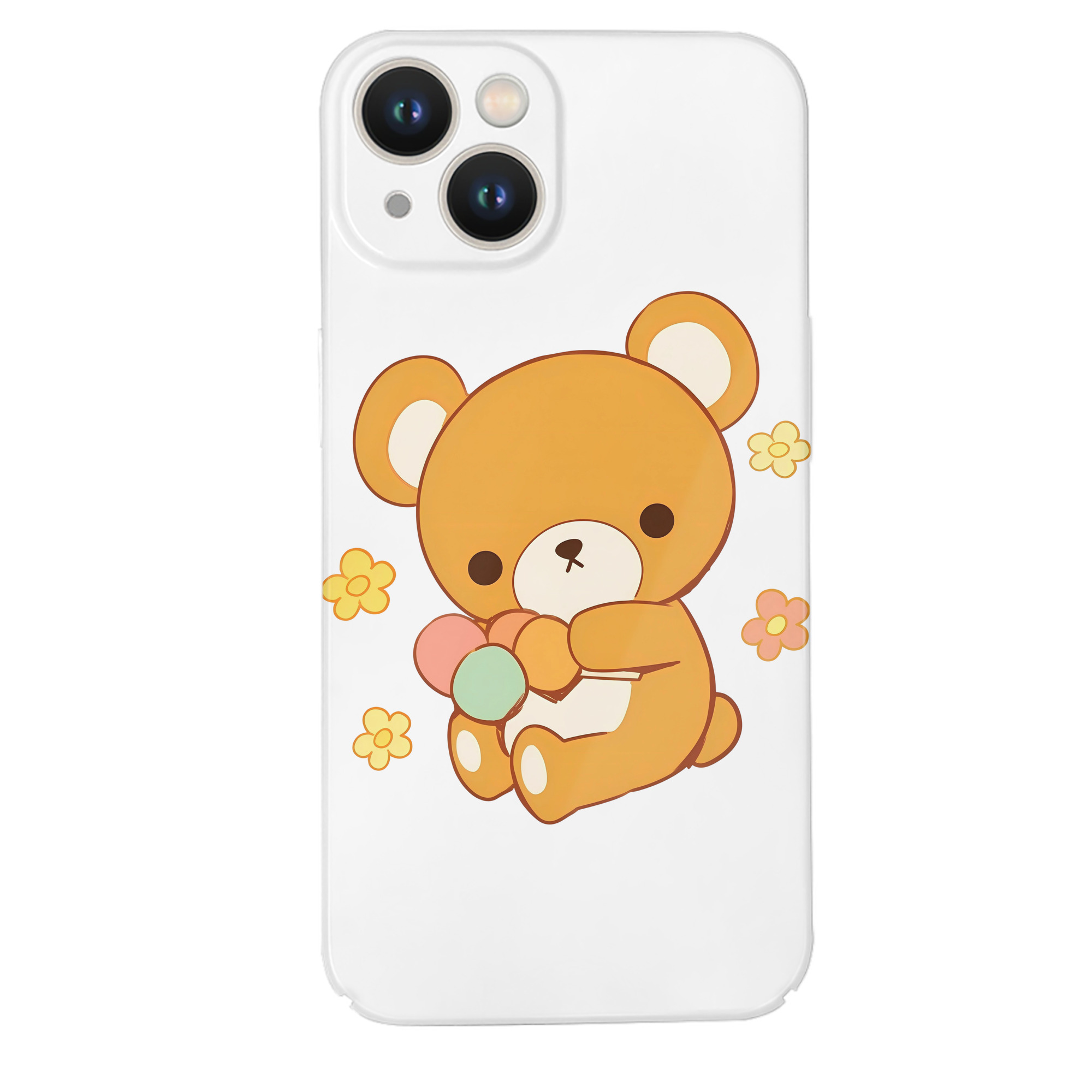 （画像用） リラックマ リラックマ キイロイトリ Rilakkuma Korilakkuma Kiiroitori 【iPhone 14シリーズ対応】ハードケース