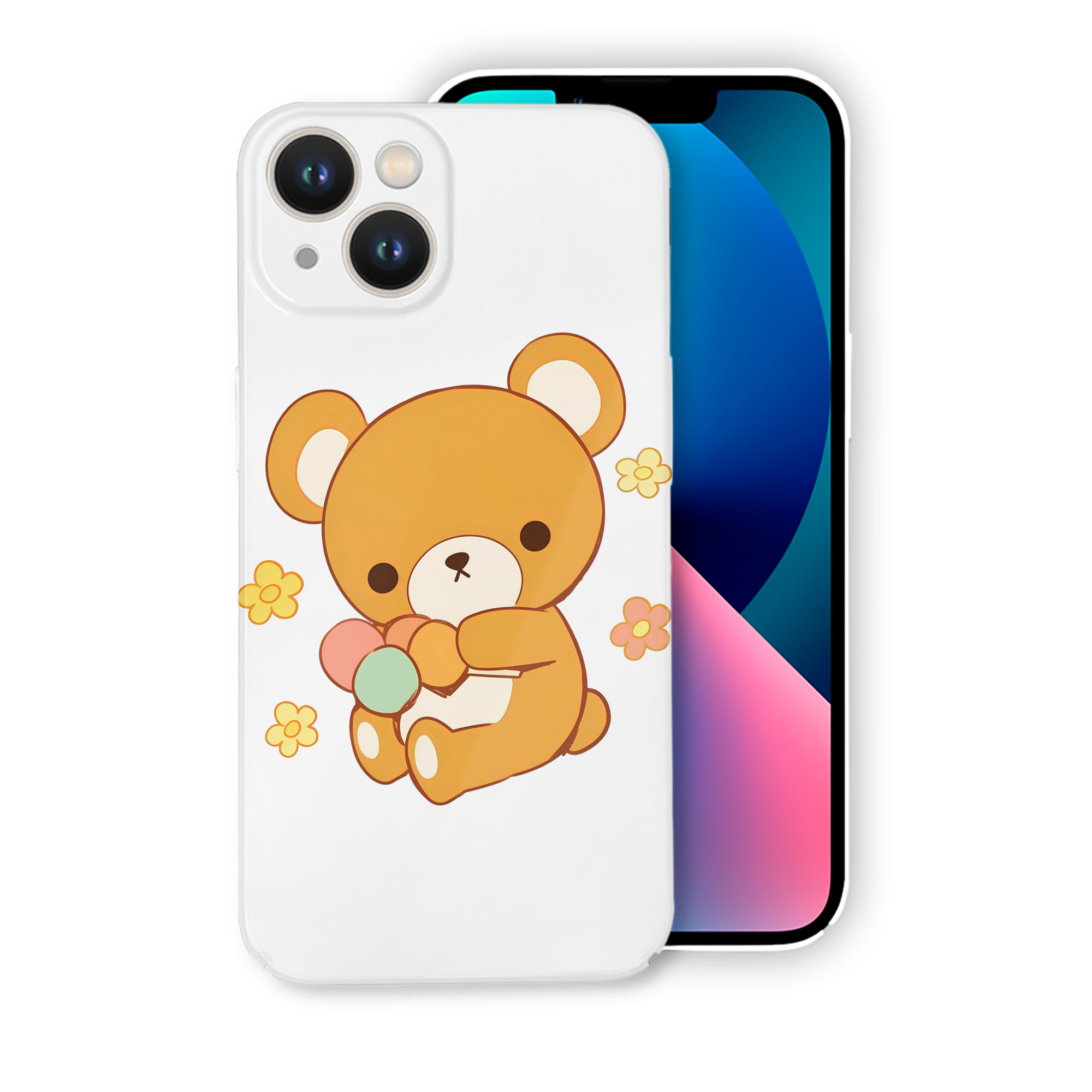 （画像用） リラックマ リラックマ キイロイトリ Rilakkuma Korilakkuma Kiiroitori 【iPhone 14シリーズ対応】ハードケース