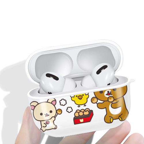 リラックマ リラックマ キイロイトリ Rilakkuma Korilakkuma Kiiroitori 【AirPods Pro用】ハードシェル保護ケース 耐衝撃・防指紋・カラビナ付き商品仕様
