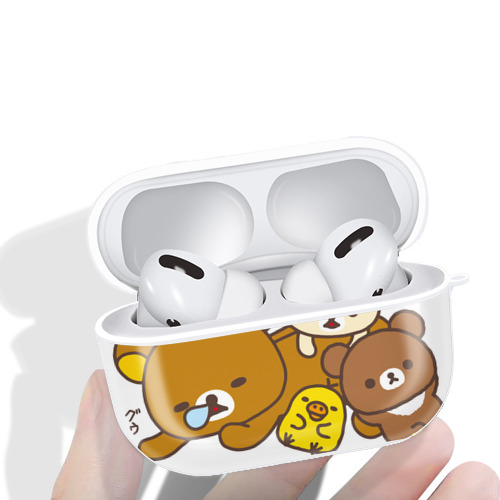 リラックマ リラックマ キイロイトリ Rilakkuma Korilakkuma Kiiroitori 【AirPods Pro用】ハードシェル保護ケース 耐衝撃・防指紋・カラビナ付き商品仕様