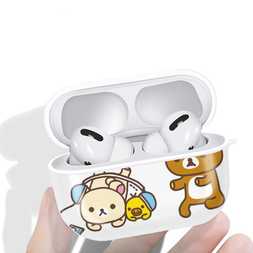 リラックマ リラックマ キイロイトリ Rilakkuma Korilakkuma Kiiroitori 【AirPods Pro用】ハードシェル保護ケース 耐衝撃・防指紋・カラビナ付き商品仕様
