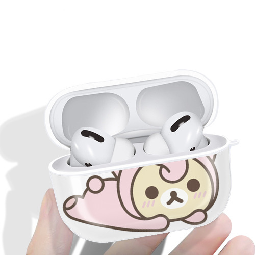 リラックマ リラックマ キイロイトリ Rilakkuma Korilakkuma Kiiroitori 【AirPods Pro用】ハードシェル保護ケース 耐衝撃・防指紋・カラビナ付き商品仕様