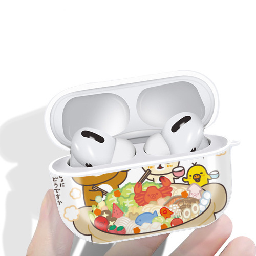 リラックマ リラックマ キイロイトリ Rilakkuma Korilakkuma Kiiroitori 【AirPods Pro用】ハードシェル保護ケース 耐衝撃・防指紋・カラビナ付き商品仕様