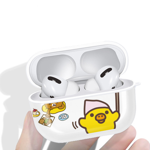 リラックマ リラックマ キイロイトリ Rilakkuma Korilakkuma Kiiroitori 【AirPods Pro用】ハードシェル保護ケース 耐衝撃・防指紋・カラビナ付き商品仕様