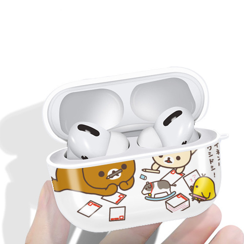 リラックマ リラックマ キイロイトリ Rilakkuma Korilakkuma Kiiroitori 【AirPods Pro用】ハードシェル保護ケース 耐衝撃・防指紋・カラビナ付き商品仕様