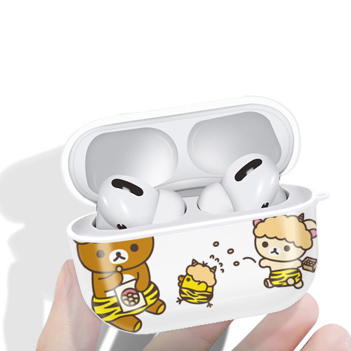 リラックマ リラックマ キイロイトリ Rilakkuma Korilakkuma Kiiroitori 【AirPods Pro用】ハードシェル保護ケース 耐衝撃・防指紋・カラビナ付き商品仕様
