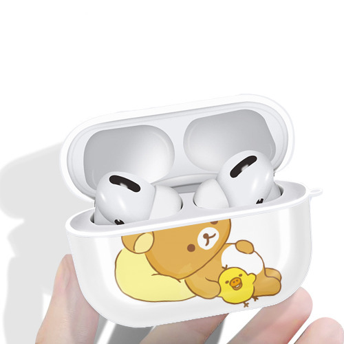 リラックマ リラックマ キイロイトリ Rilakkuma Korilakkuma Kiiroitori 【AirPods Pro用】ハードシェル保護ケース 耐衝撃・防指紋・カラビナ付き商品仕様