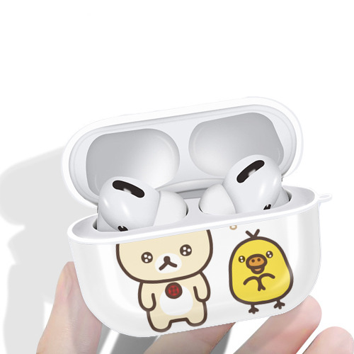 リラックマ リラックマ キイロイトリ Rilakkuma Korilakkuma Kiiroitori 【AirPods Pro用】ハードシェル保護ケース 耐衝撃・防指紋・カラビナ付き商品仕様