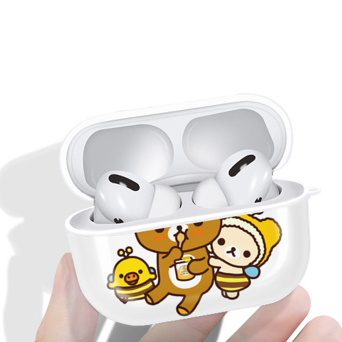 リラックマ リラックマ キイロイトリ Rilakkuma Korilakkuma Kiiroitori 【AirPods Pro用】ハードシェル保護ケース 耐衝撃・防指紋・カラビナ付き商品仕様