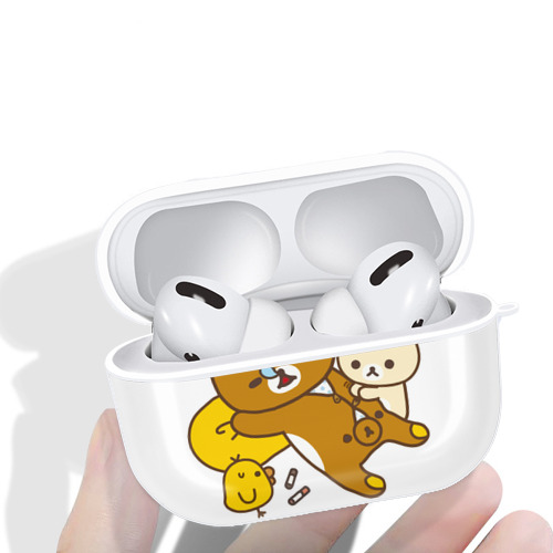リラックマ リラックマ キイロイトリ Rilakkuma Korilakkuma Kiiroitori 【AirPods Pro用】ハードシェル保護ケース 耐衝撃・防指紋・カラビナ付き商品仕様
