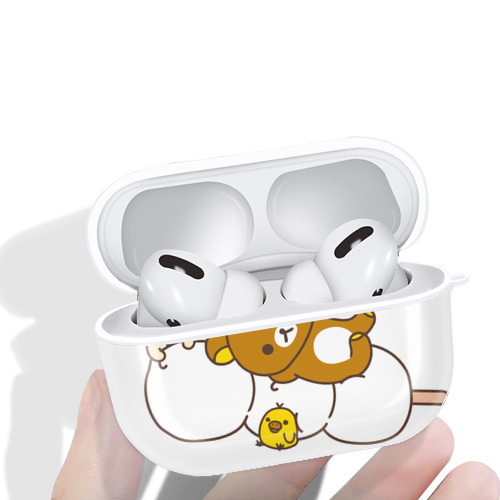 リラックマ リラックマ キイロイトリ Rilakkuma Korilakkuma Kiiroitori 【AirPods Pro用】ハードシェル保護ケース 耐衝撃・防指紋・カラビナ付き商品仕様
